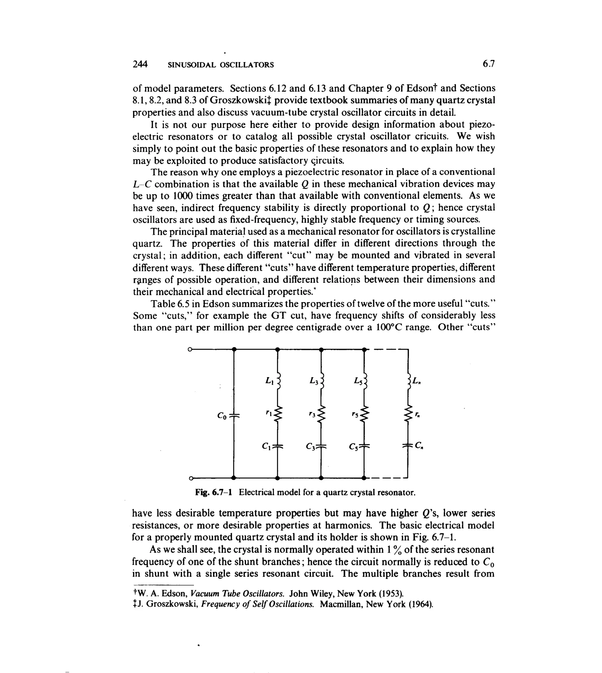Communications circuits of clarke & hess