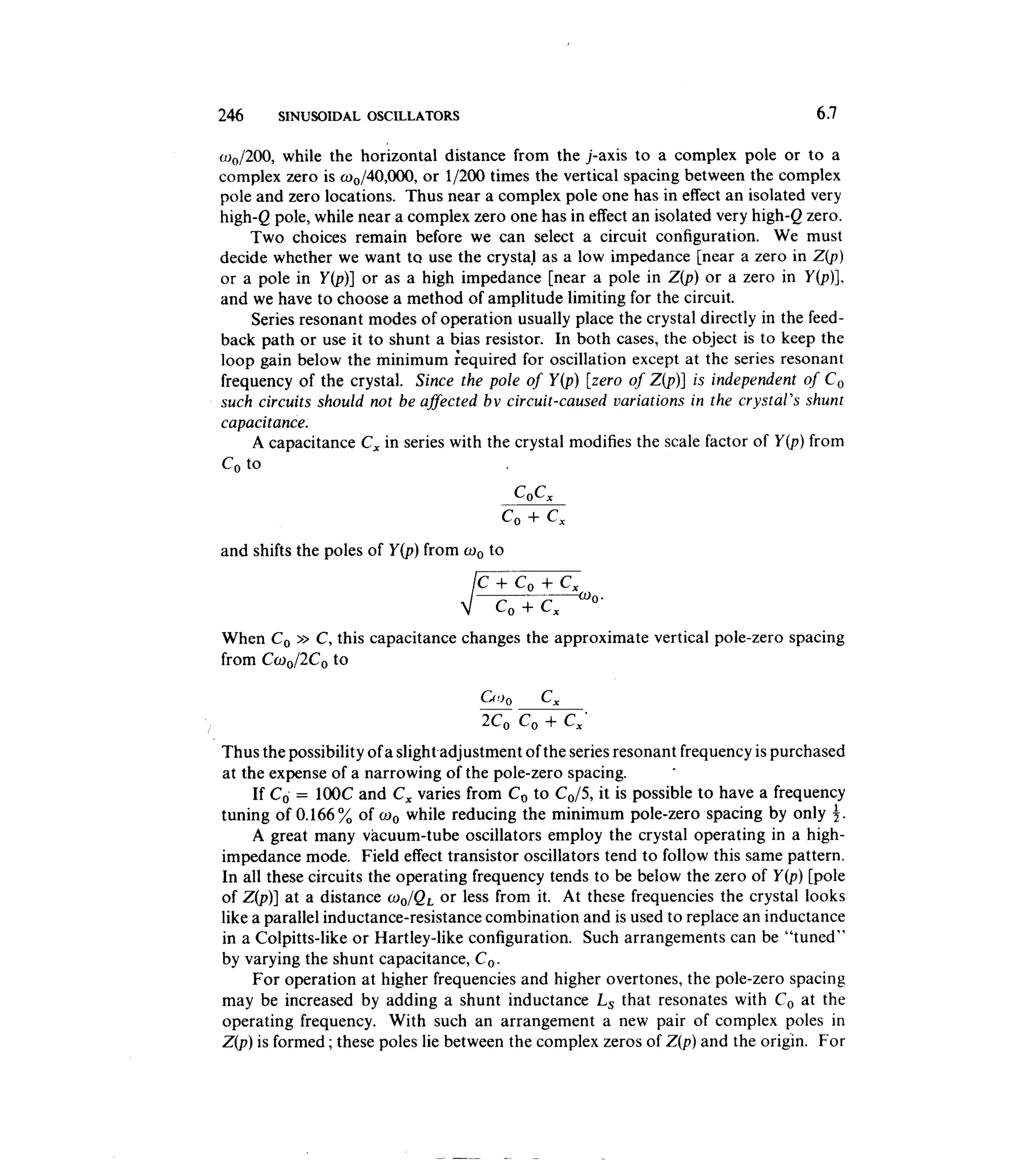 Communications circuits of clarke & hess