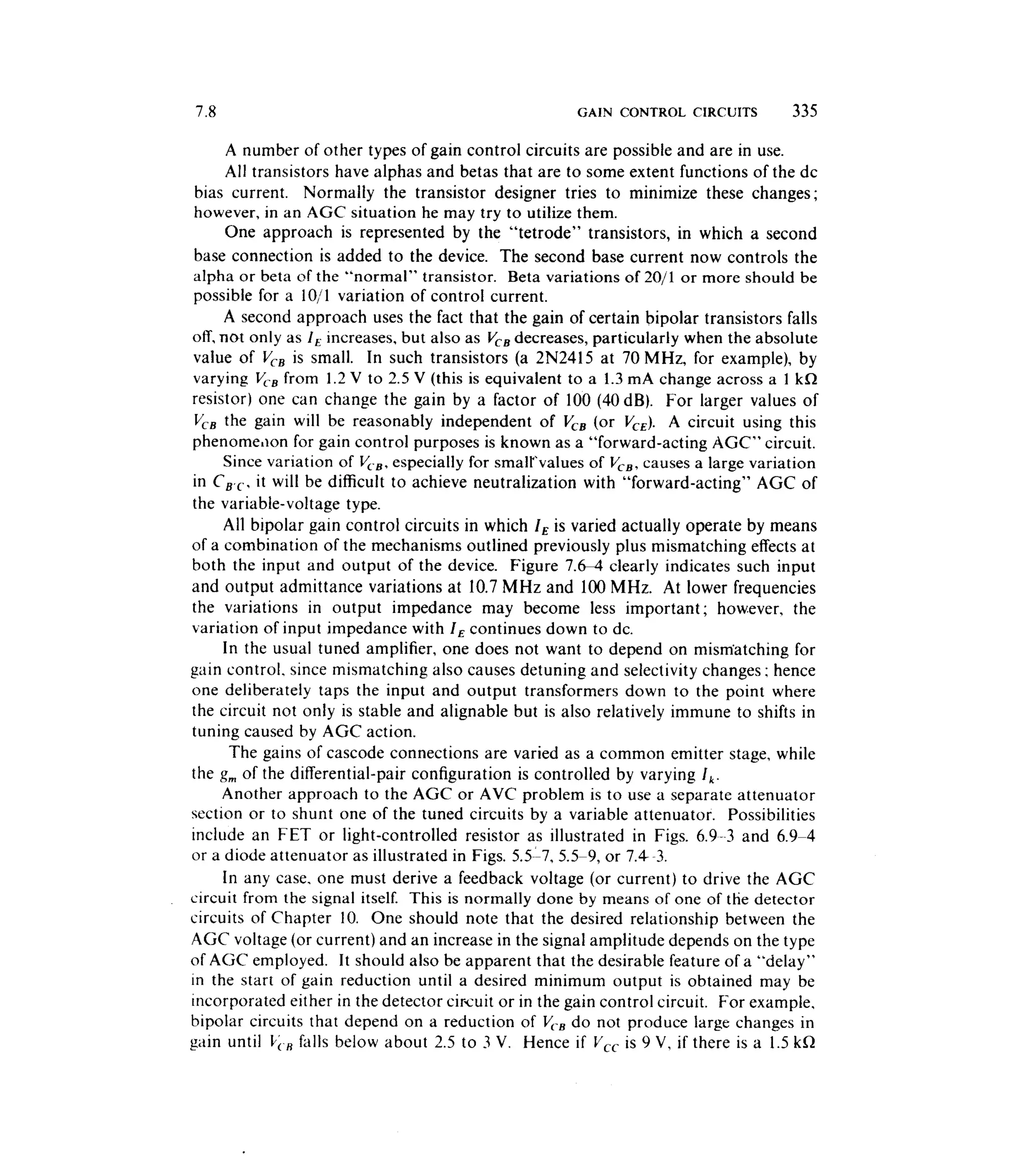Communications circuits of clarke & hess
