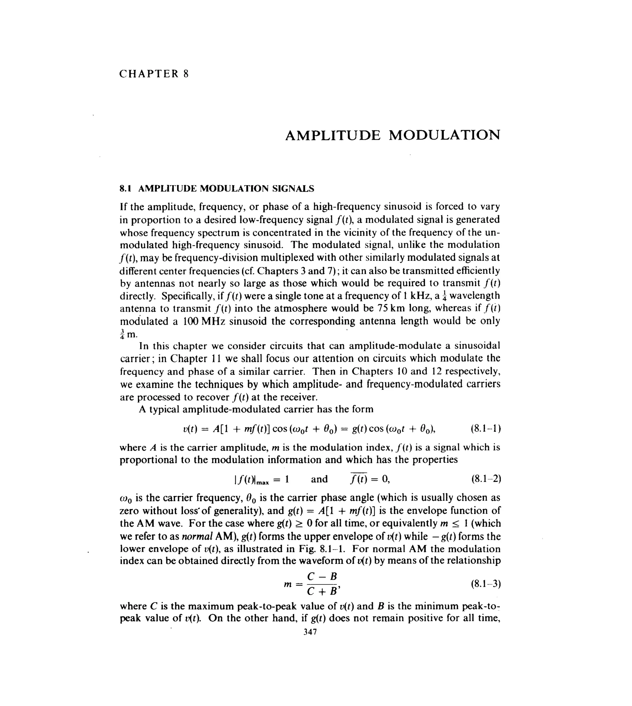 Communications circuits of clarke & hess