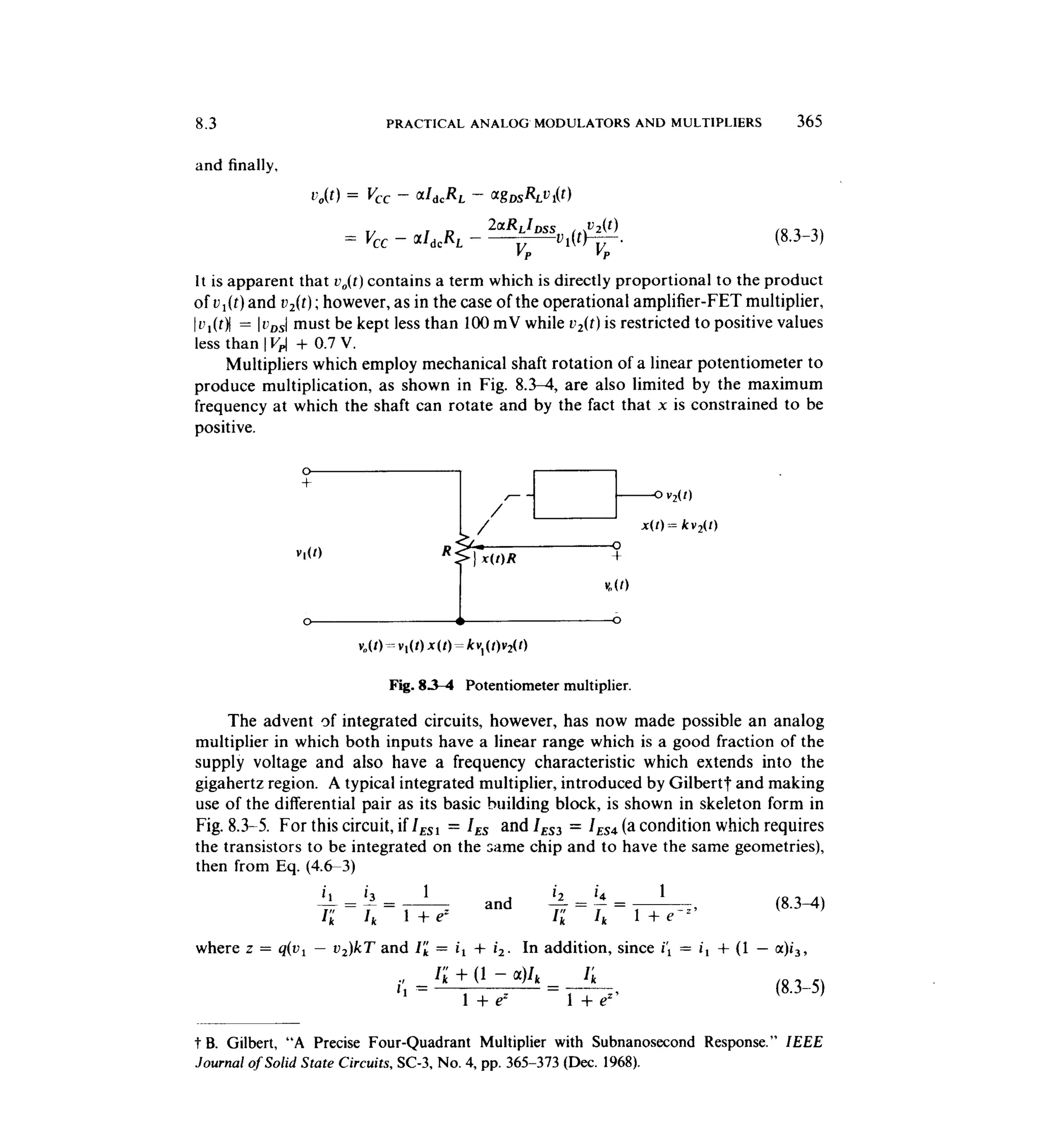 Communications circuits of clarke & hess