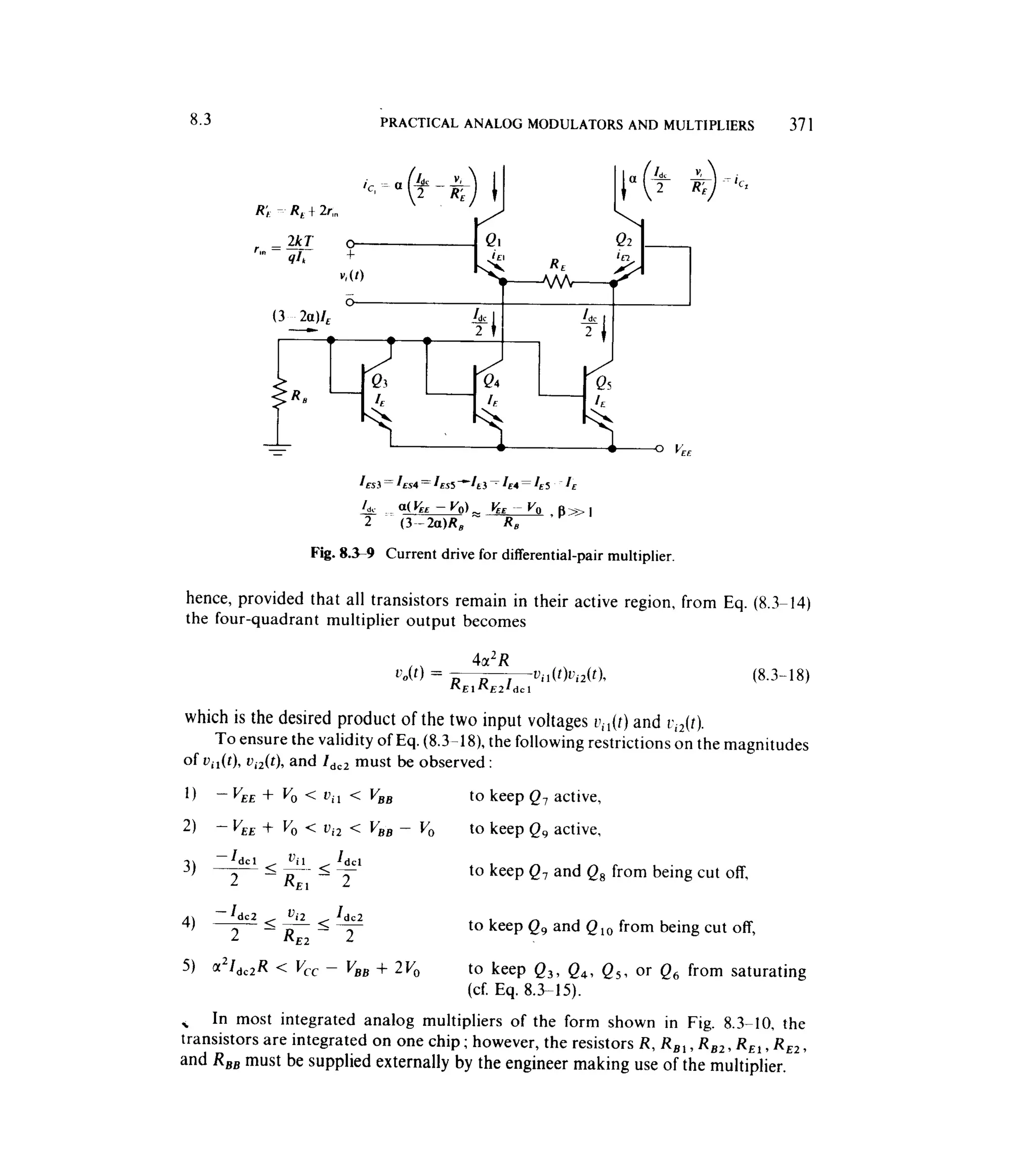 Communications circuits of clarke & hess