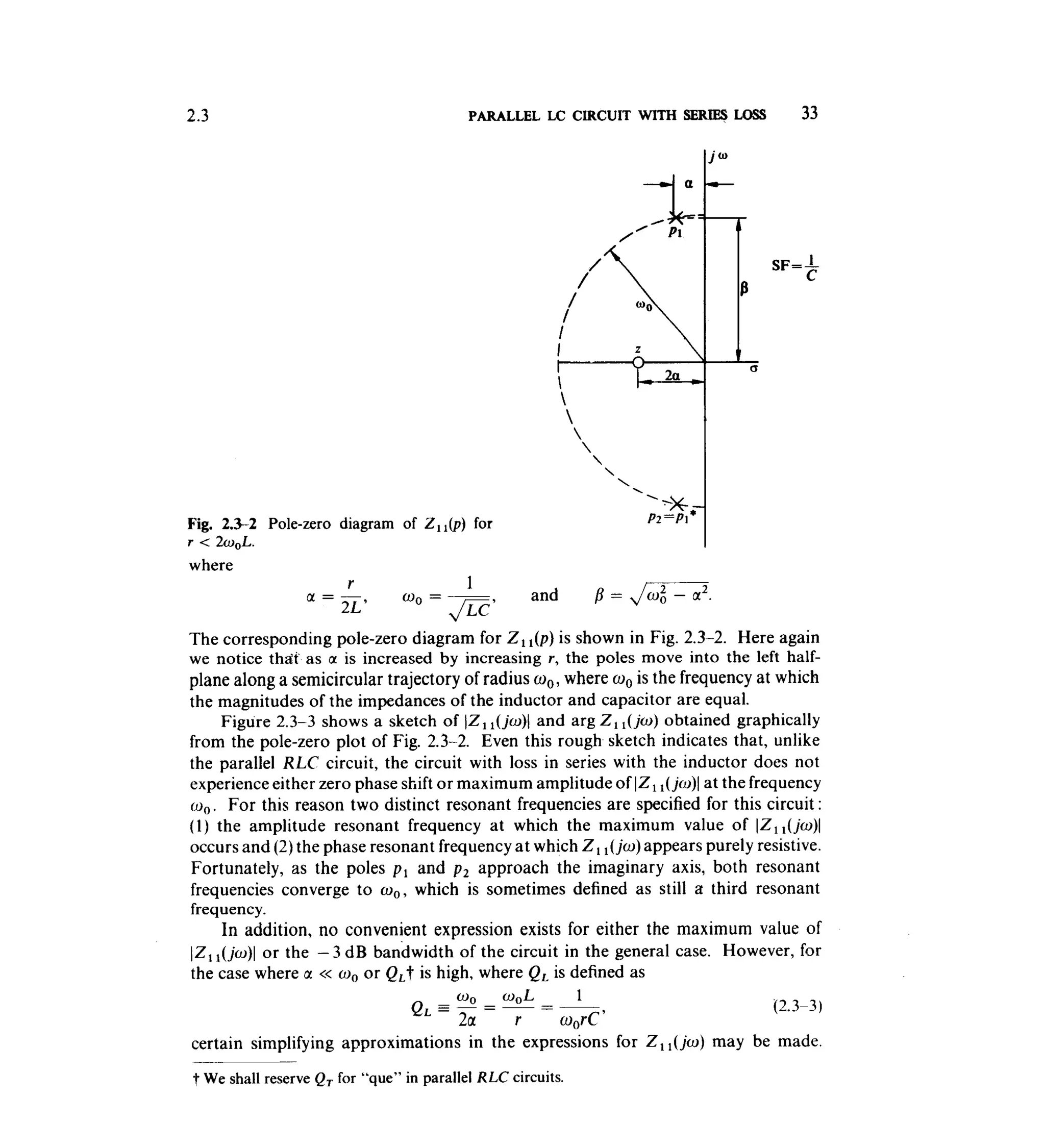 Communications circuits of clarke & hess
