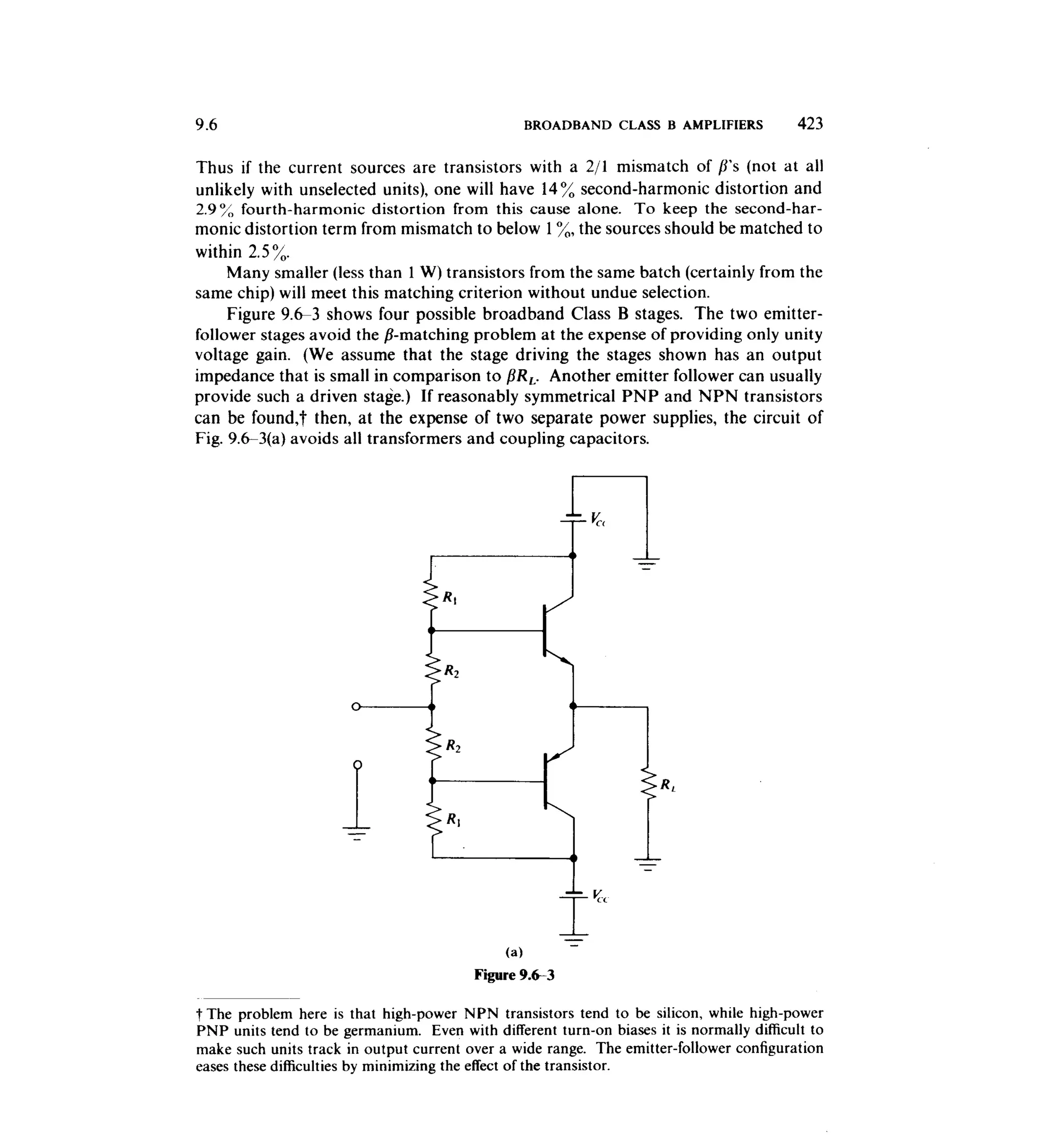 Communications circuits of clarke & hess
