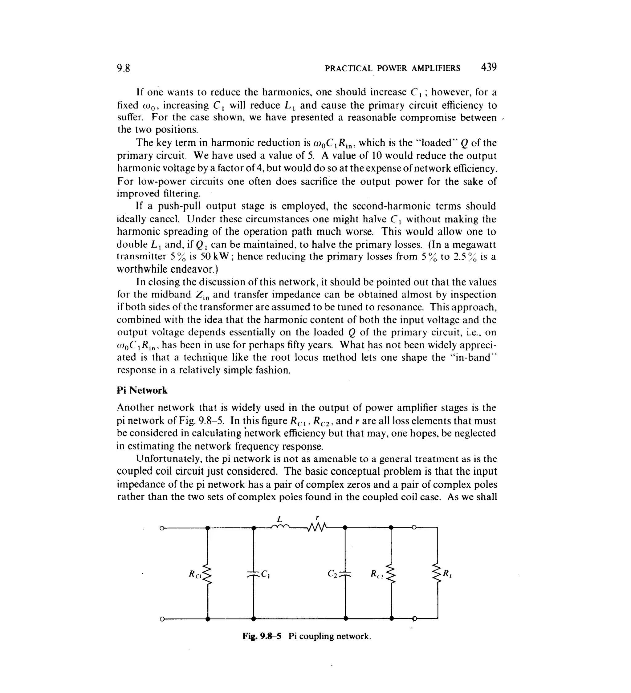 Communications circuits of clarke & hess