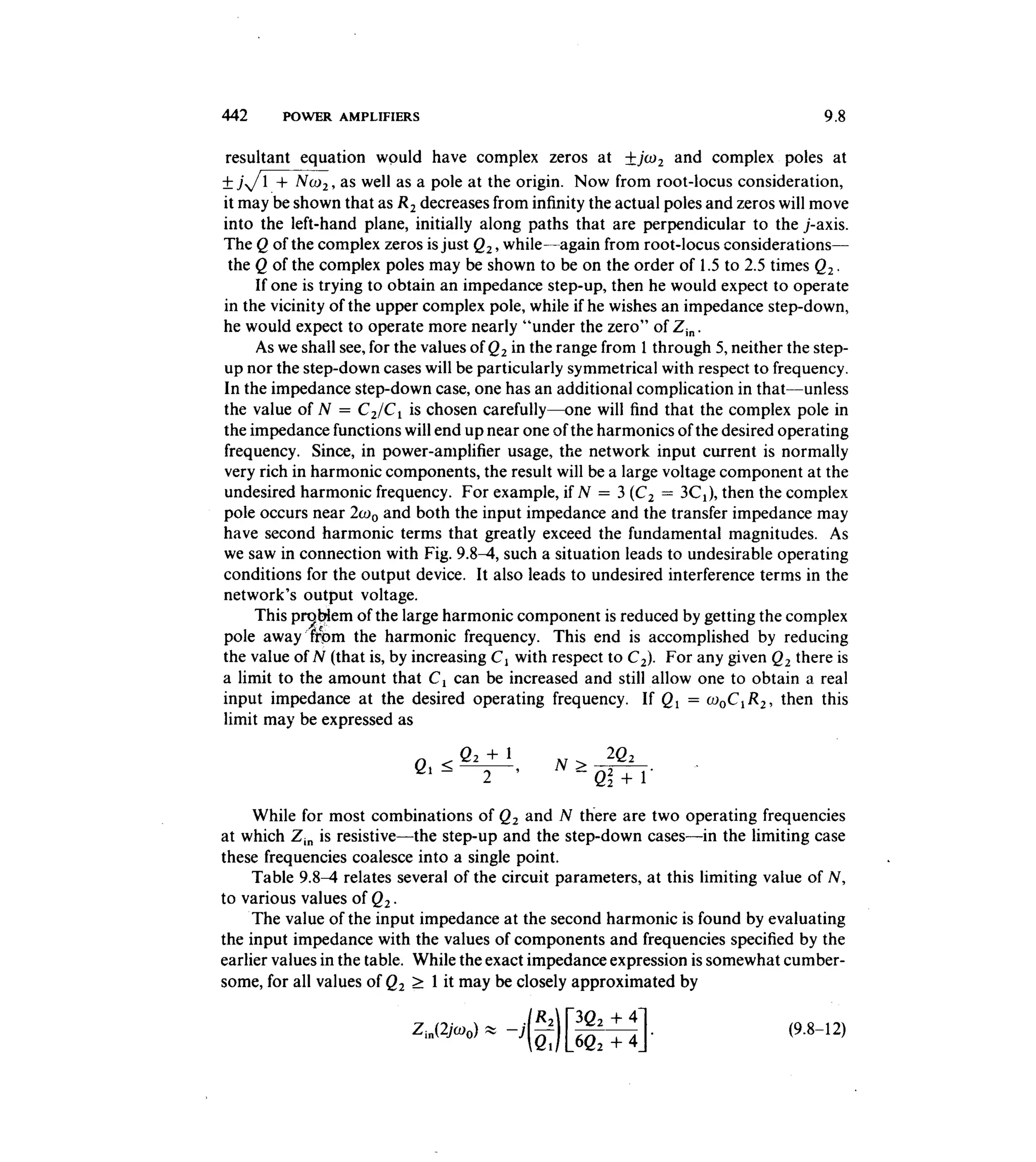Communications circuits of clarke & hess