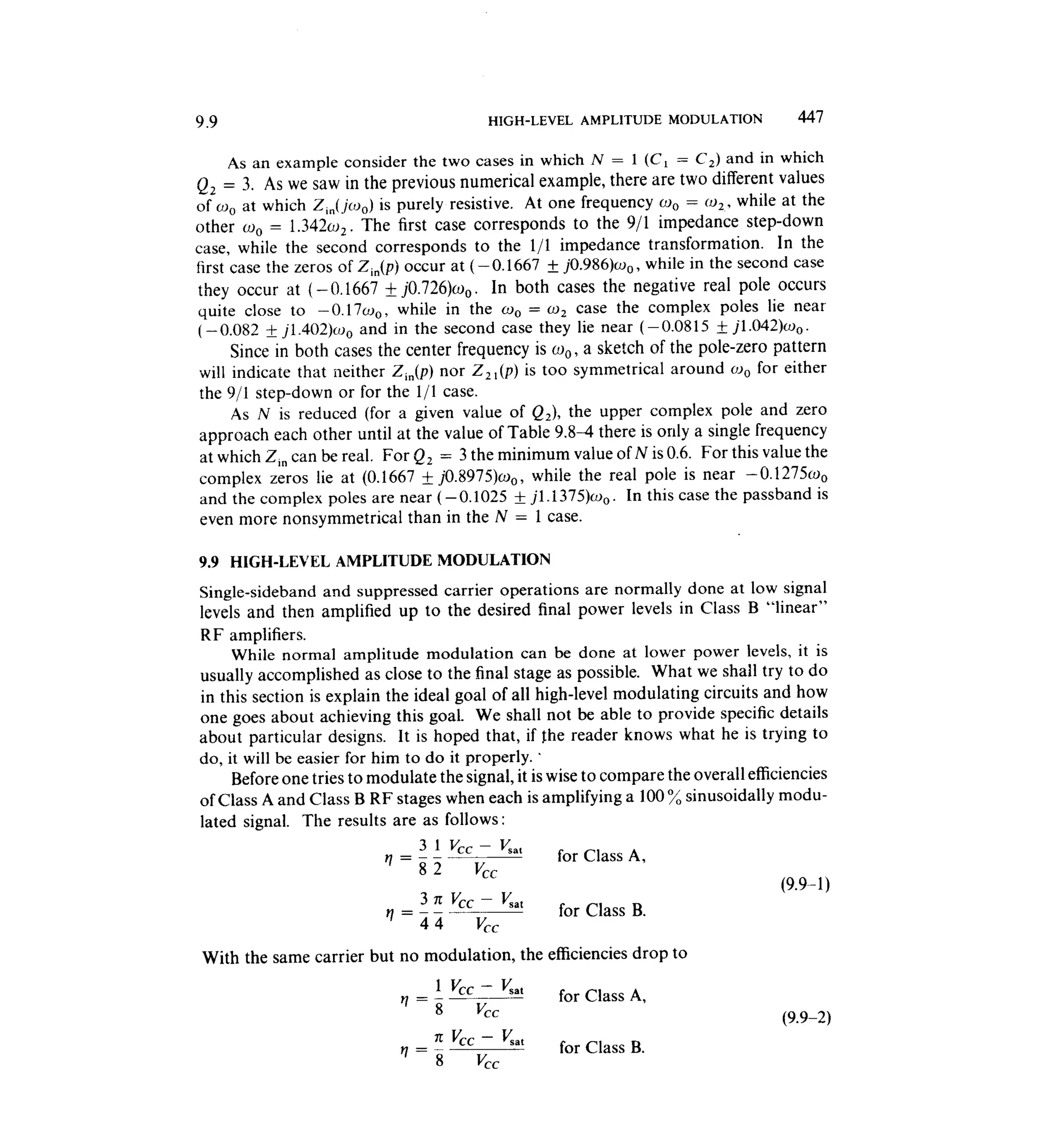 Communications circuits of clarke & hess