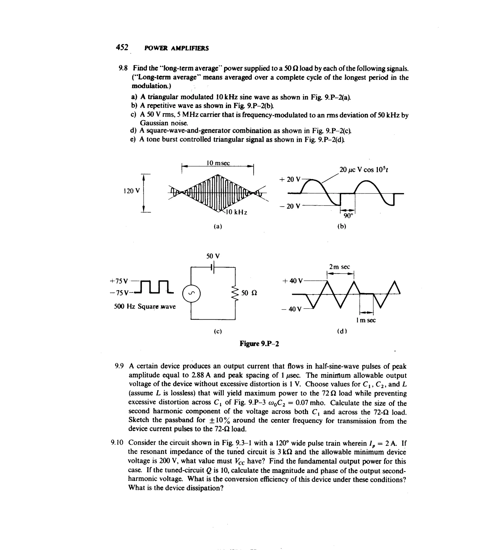 Communications circuits of clarke & hess