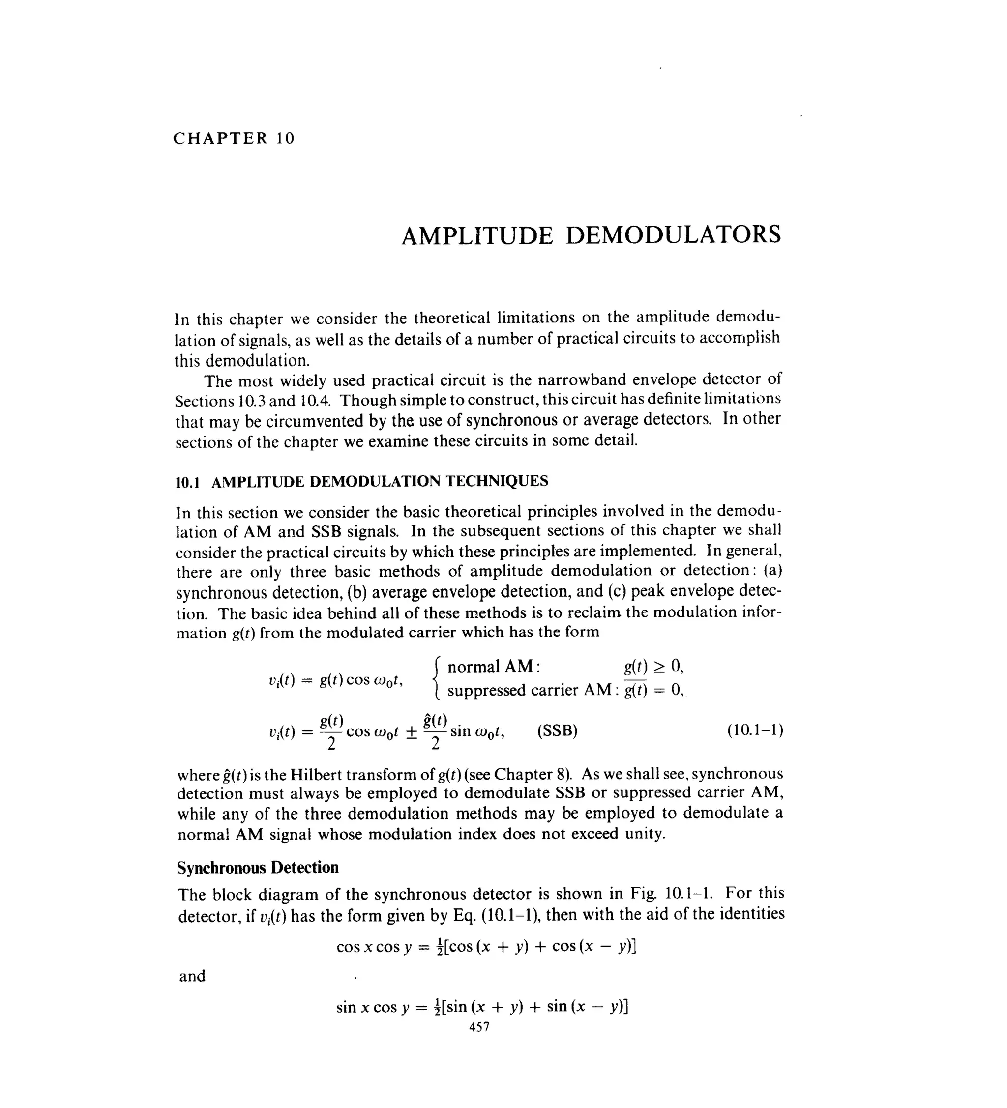 Communications circuits of clarke & hess