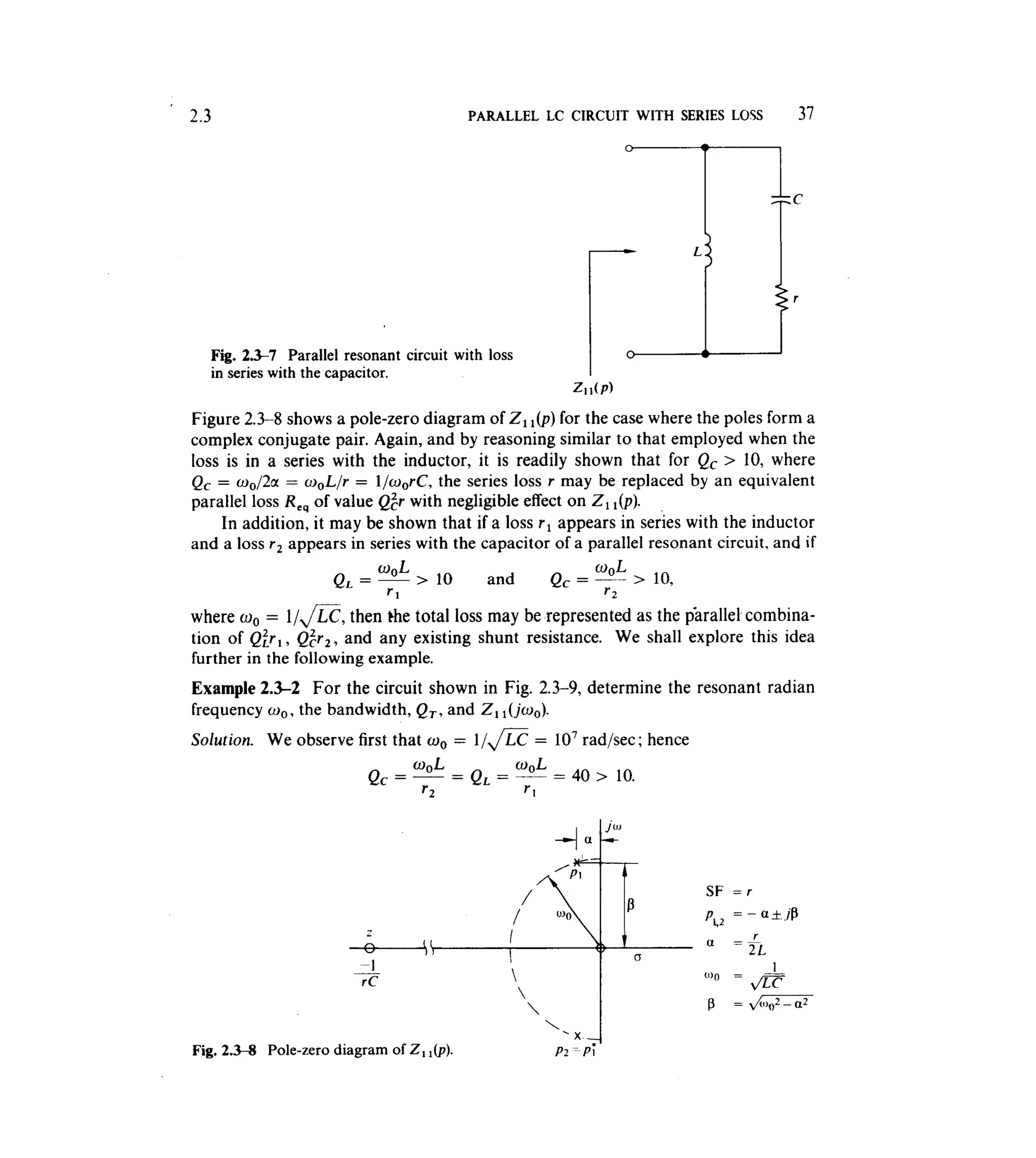 Communications circuits of clarke & hess