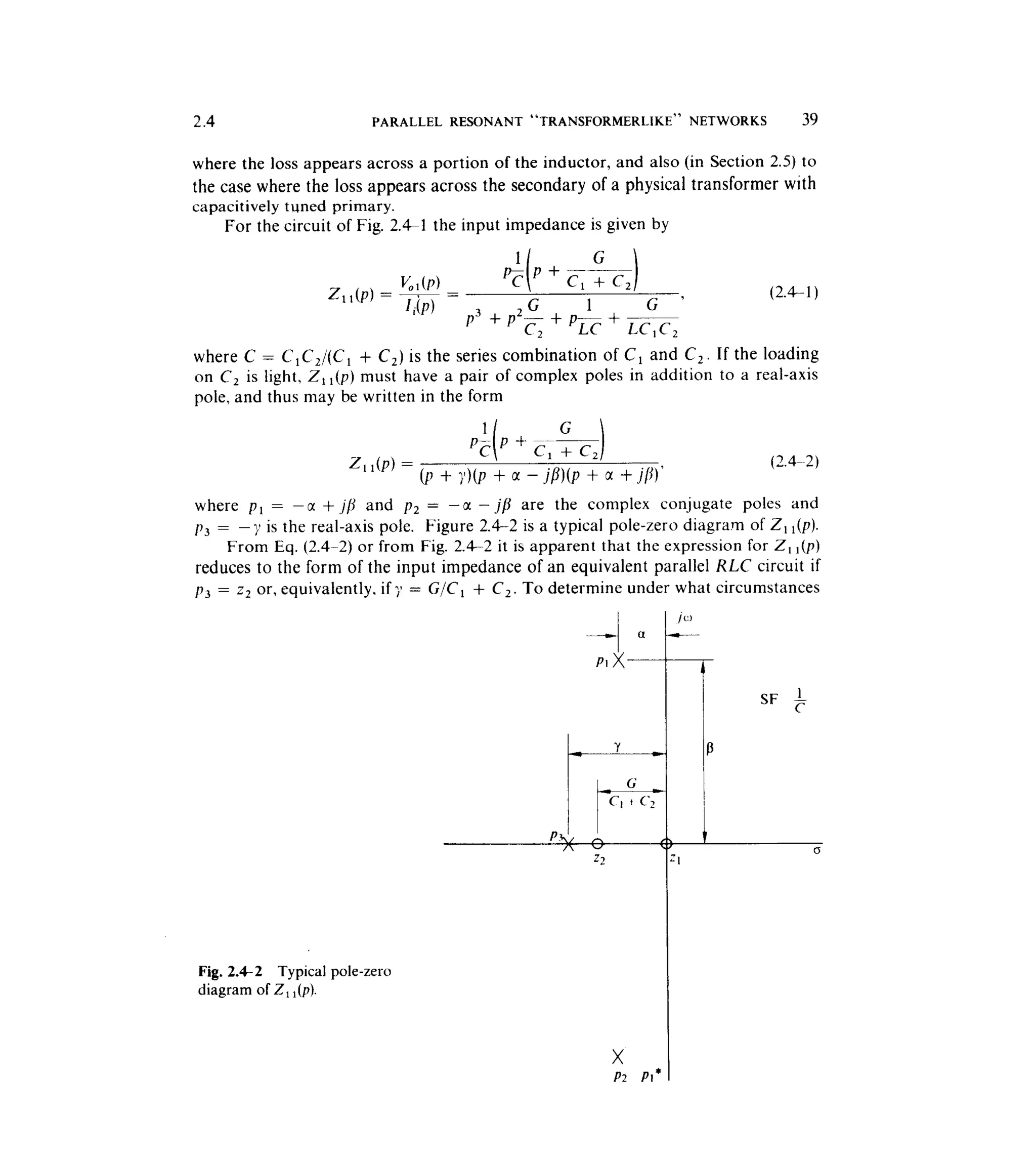 Communications circuits of clarke & hess