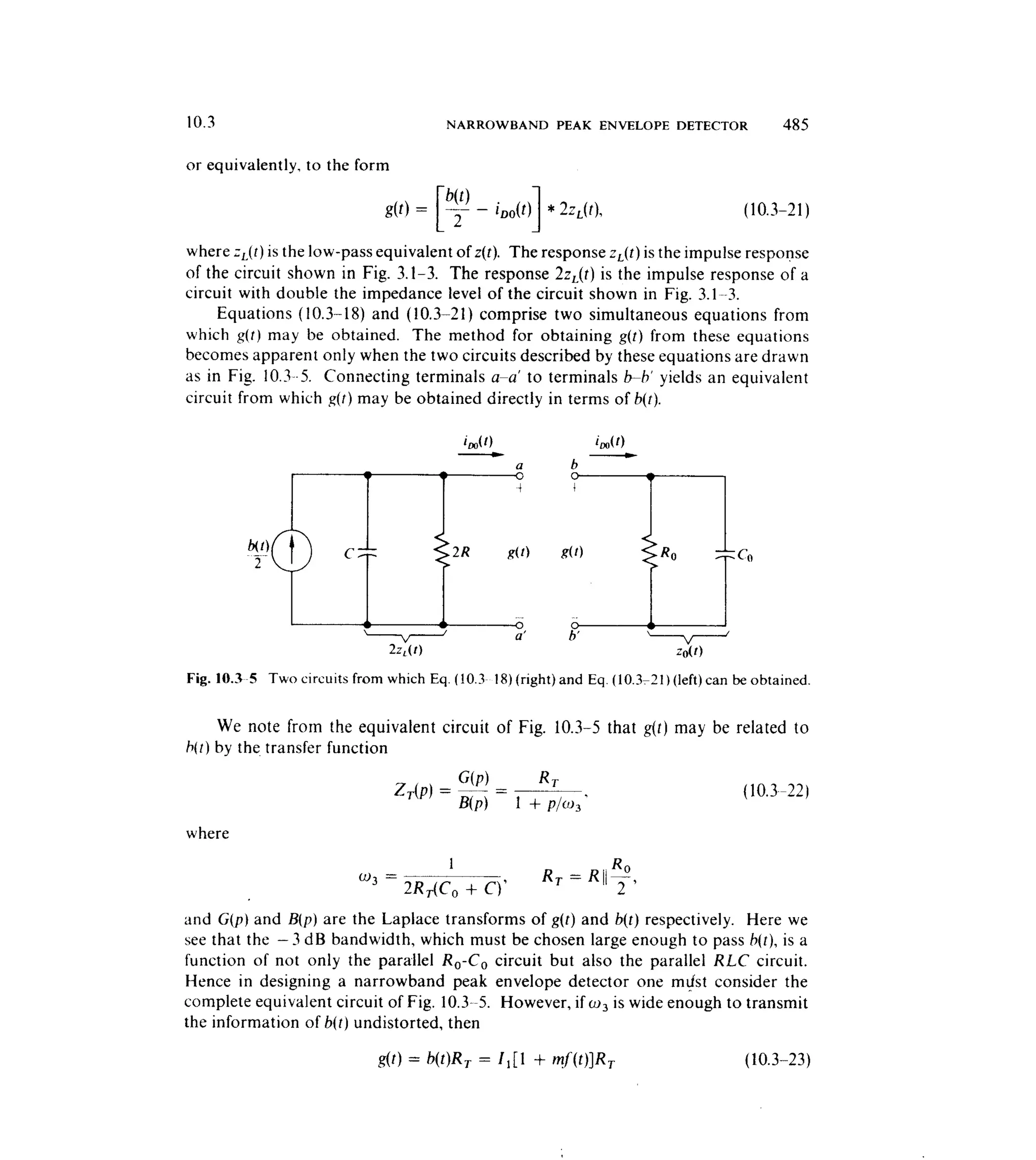 Communications circuits of clarke & hess