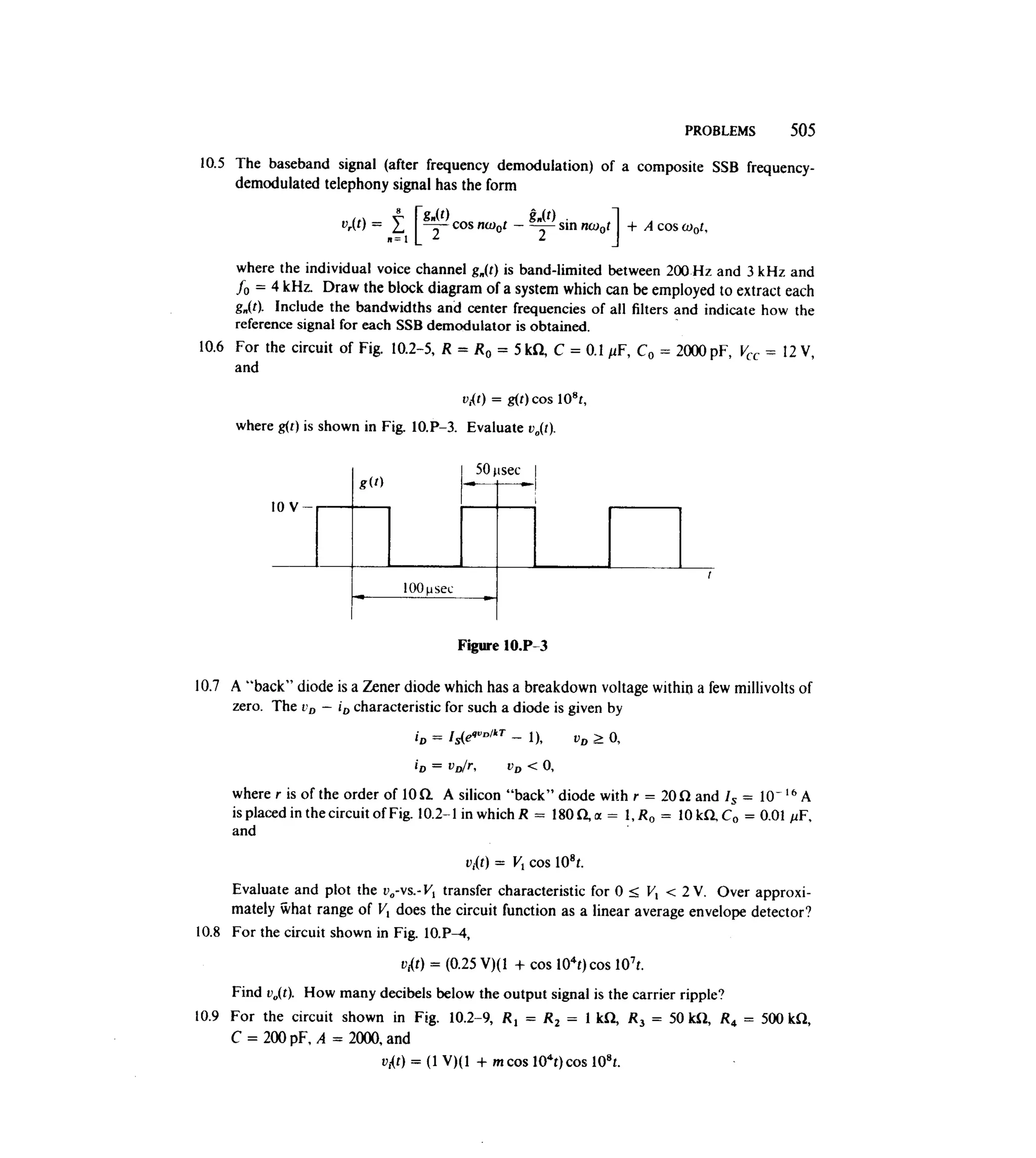 Communications circuits of clarke & hess