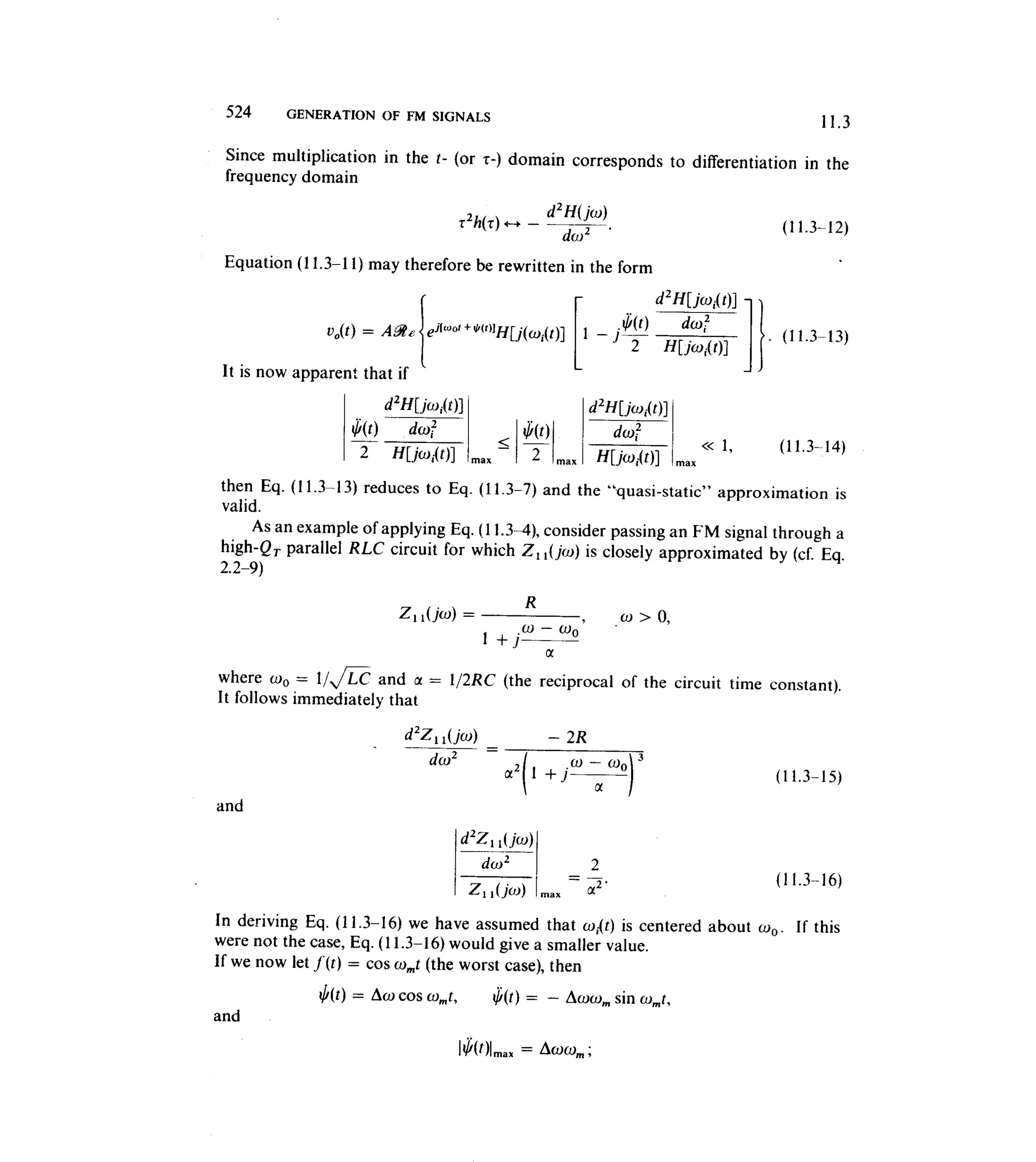 Communications circuits of clarke & hess