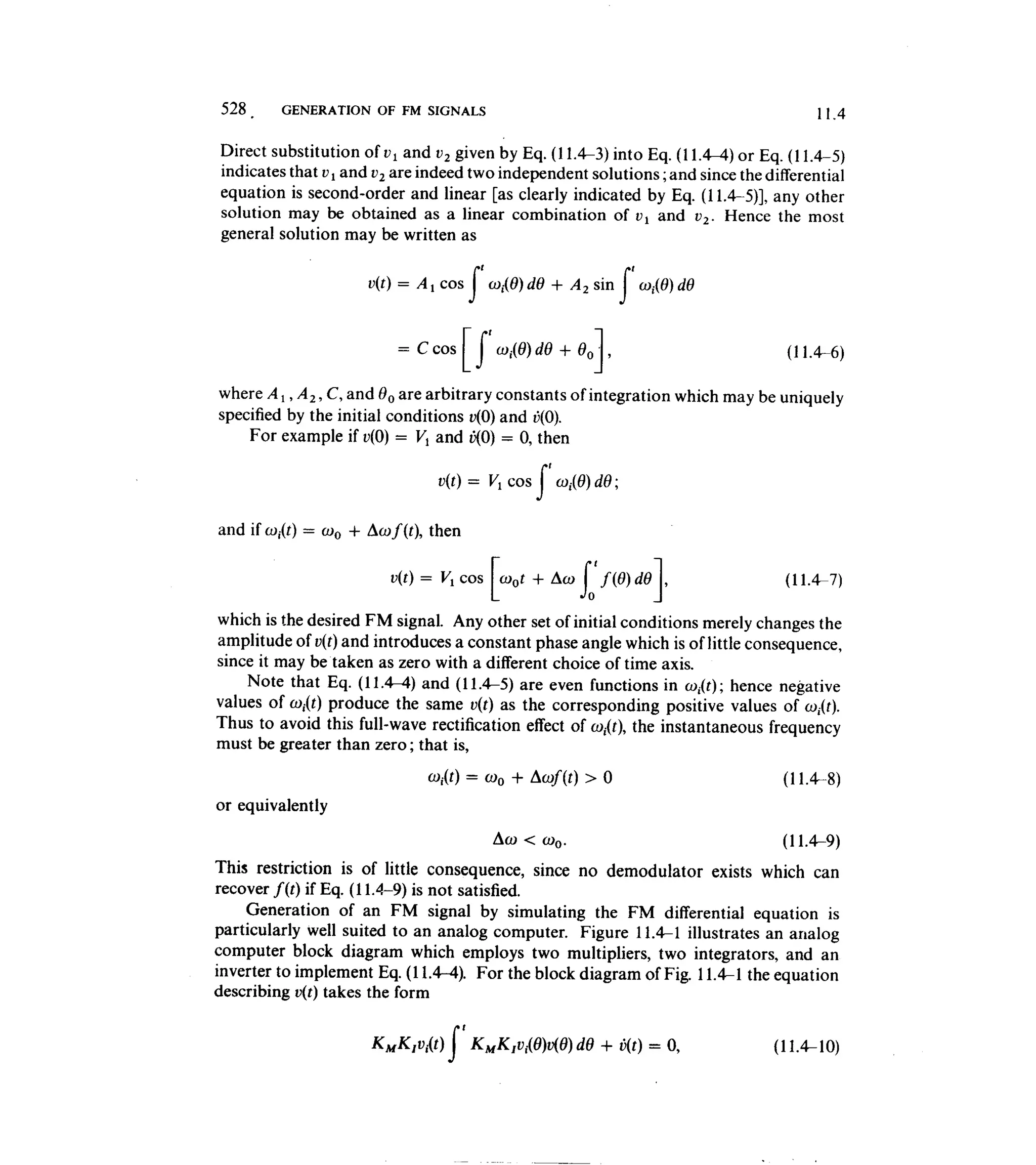 Communications circuits of clarke & hess