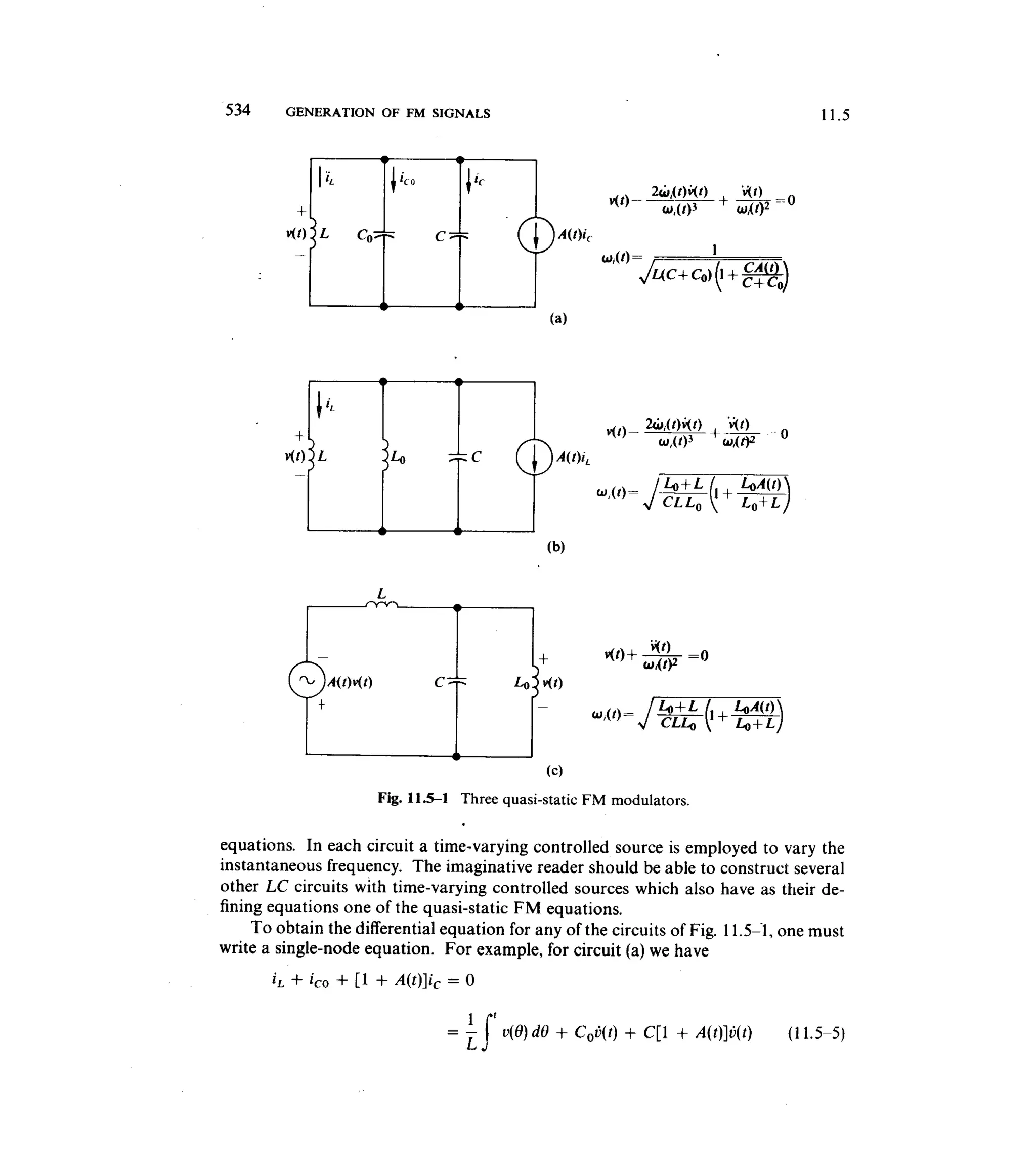Communications circuits of clarke & hess