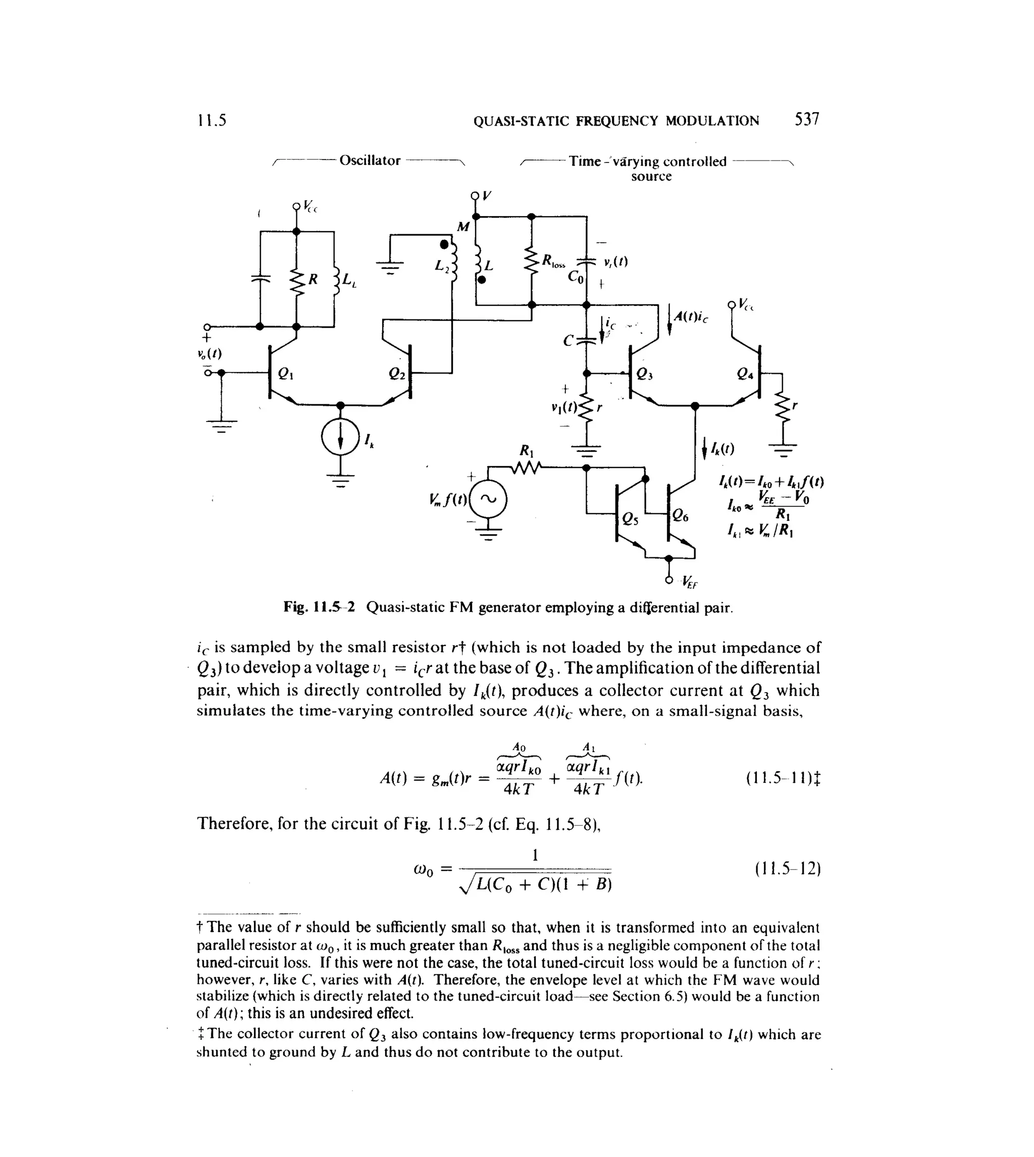 Communications circuits of clarke & hess