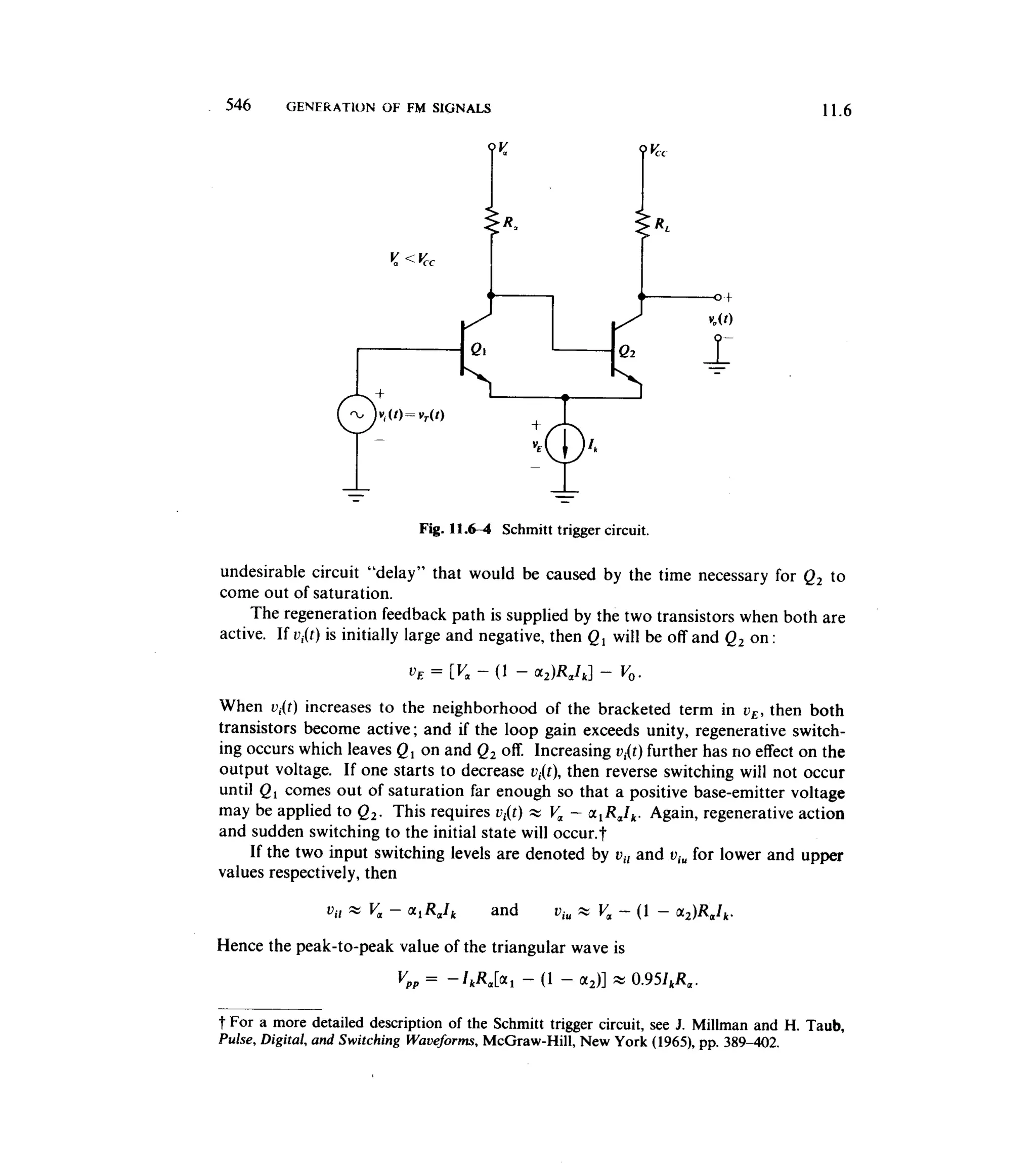 Communications circuits of clarke & hess