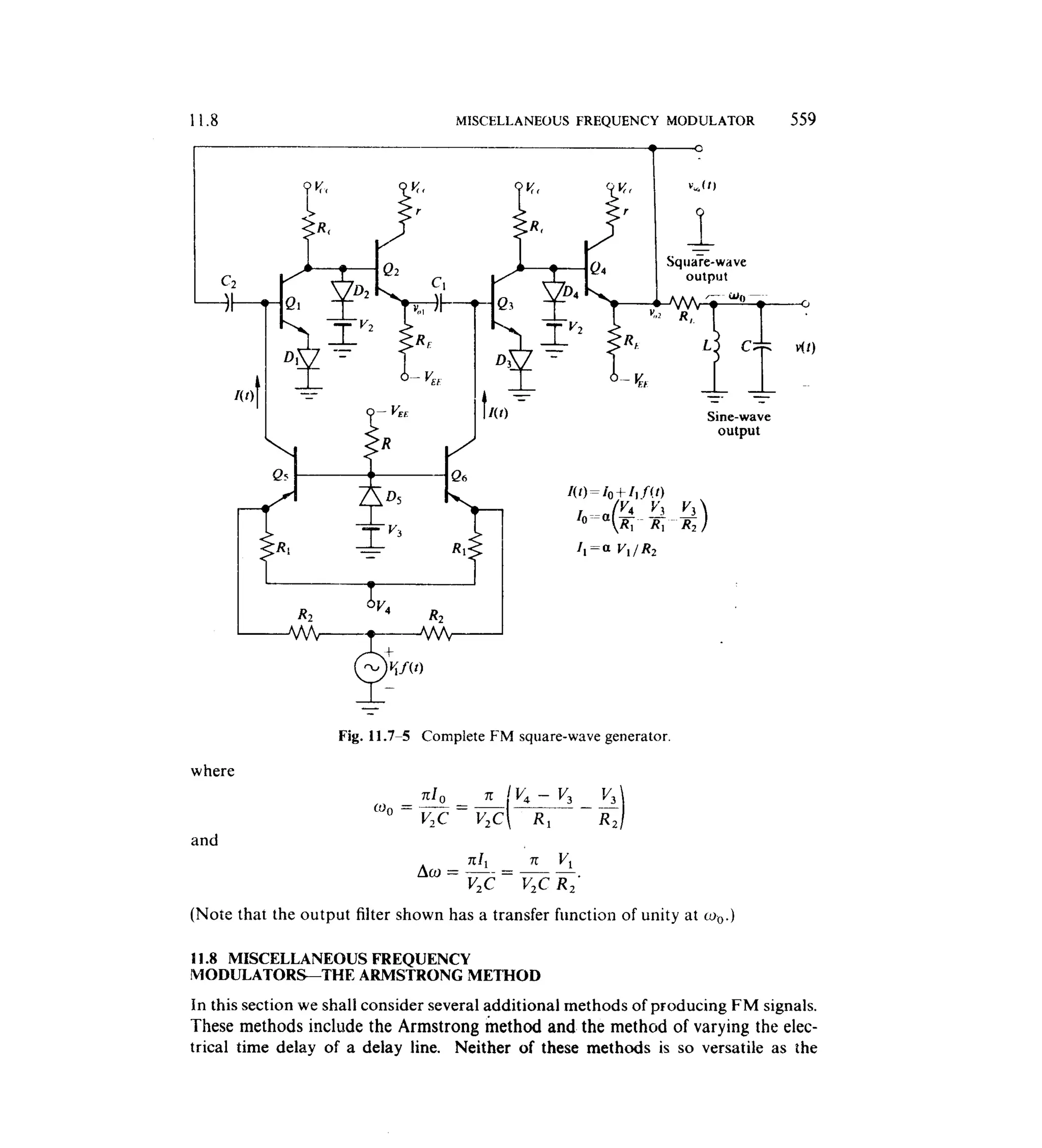 Communications circuits of clarke & hess