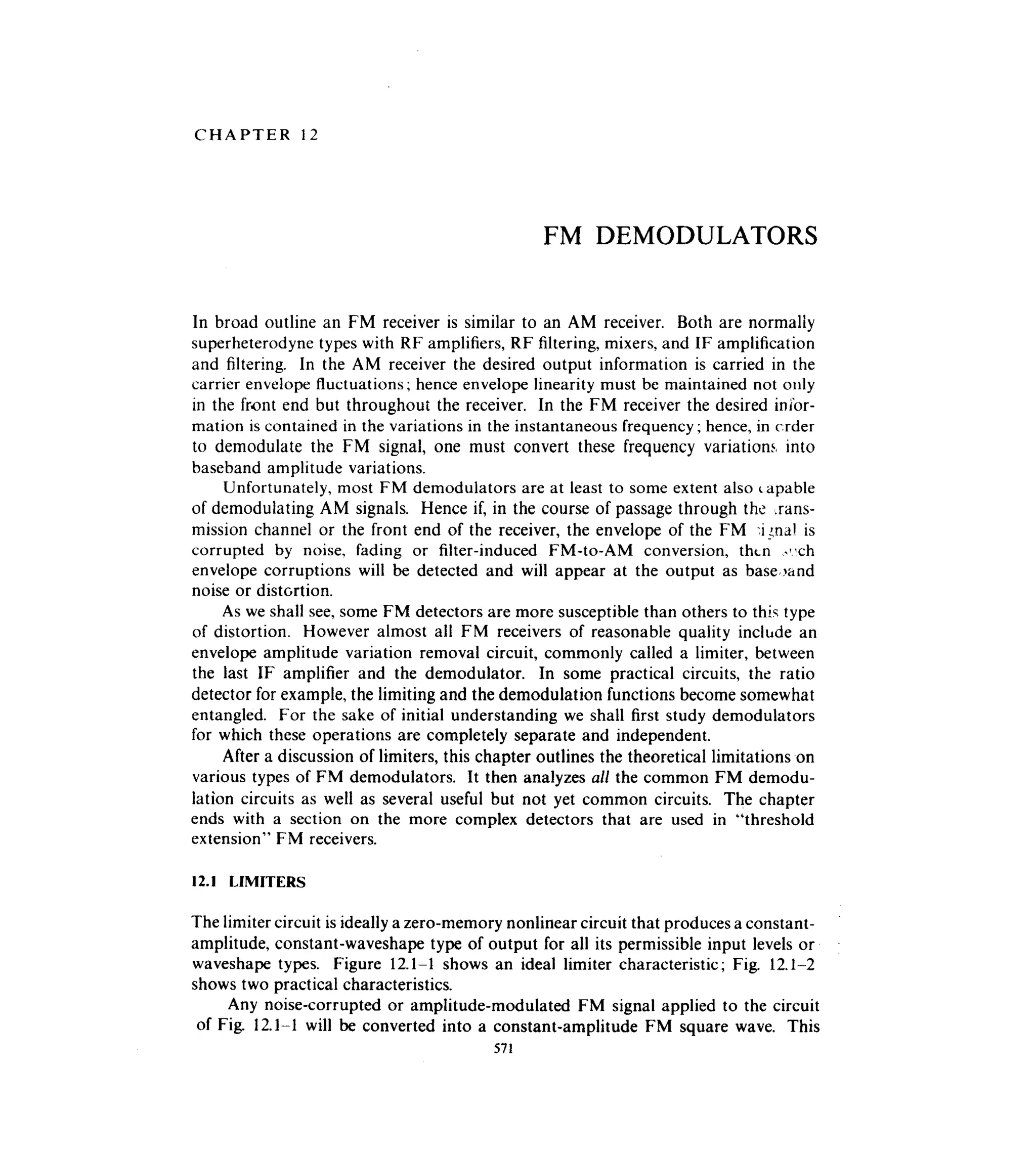 Communications circuits of clarke & hess