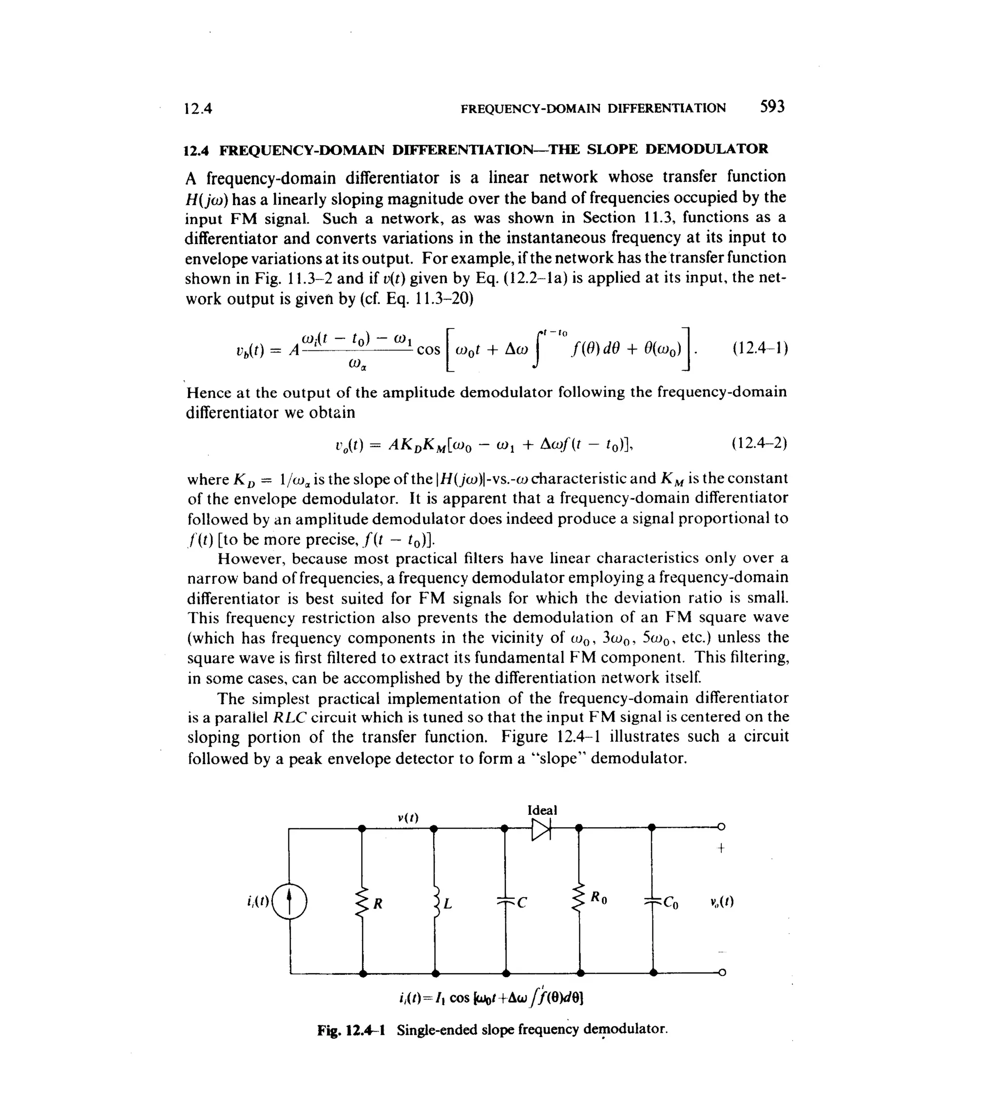 Communications circuits of clarke & hess