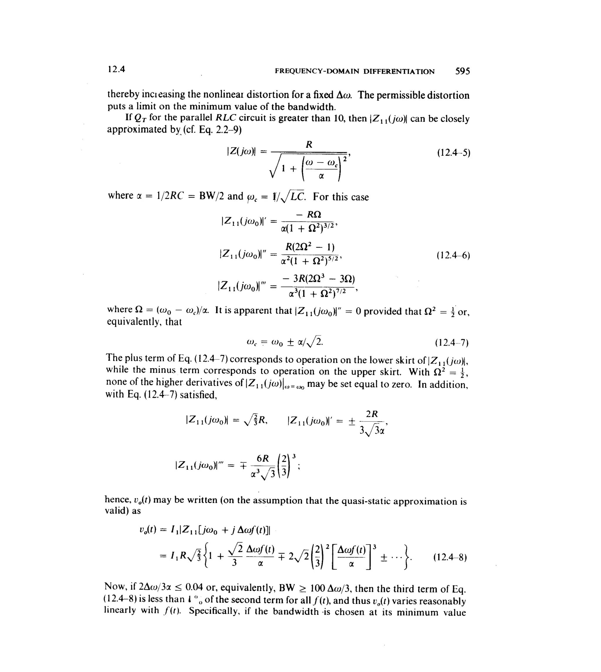 Communications circuits of clarke & hess