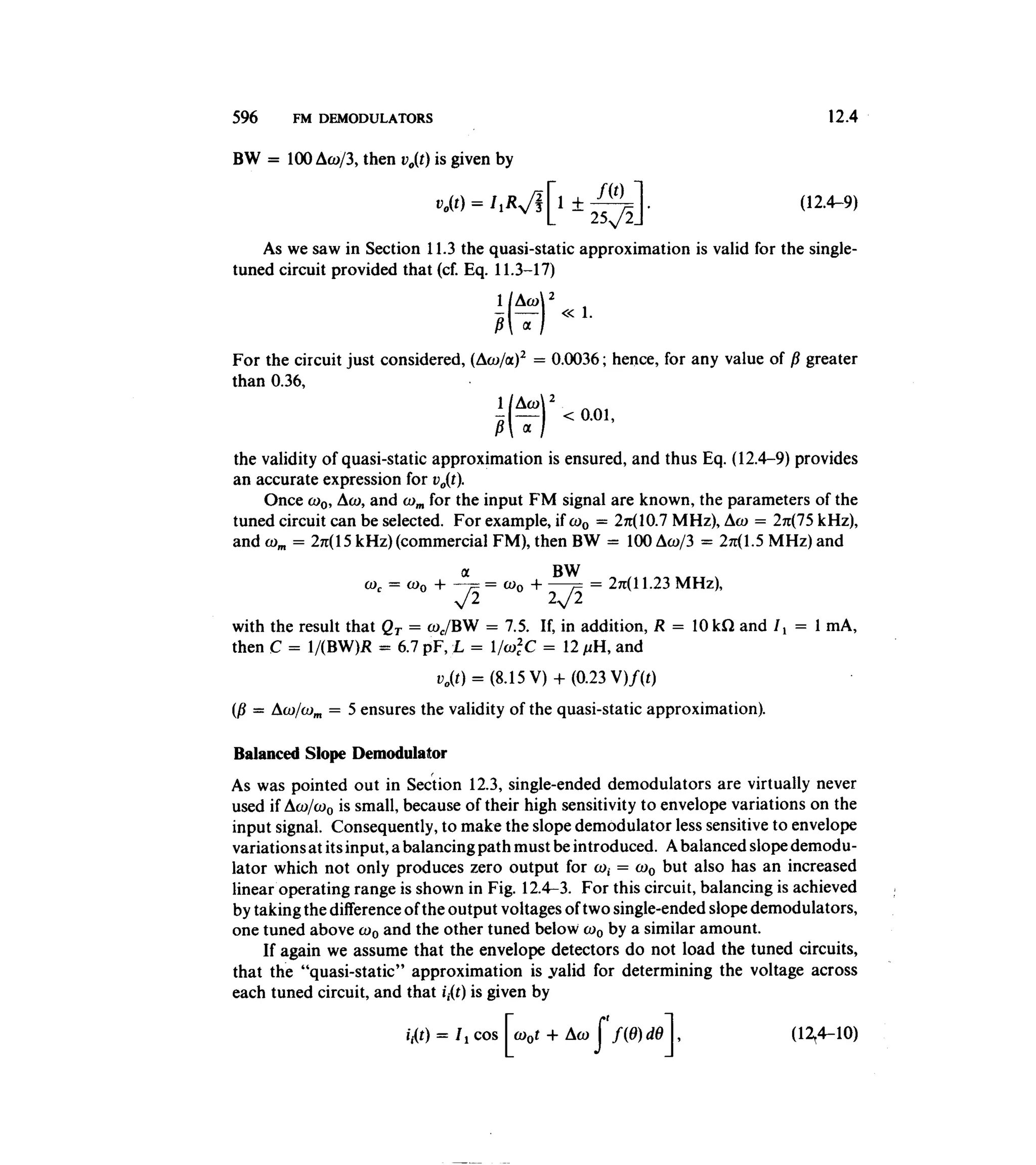 Communications circuits of clarke & hess