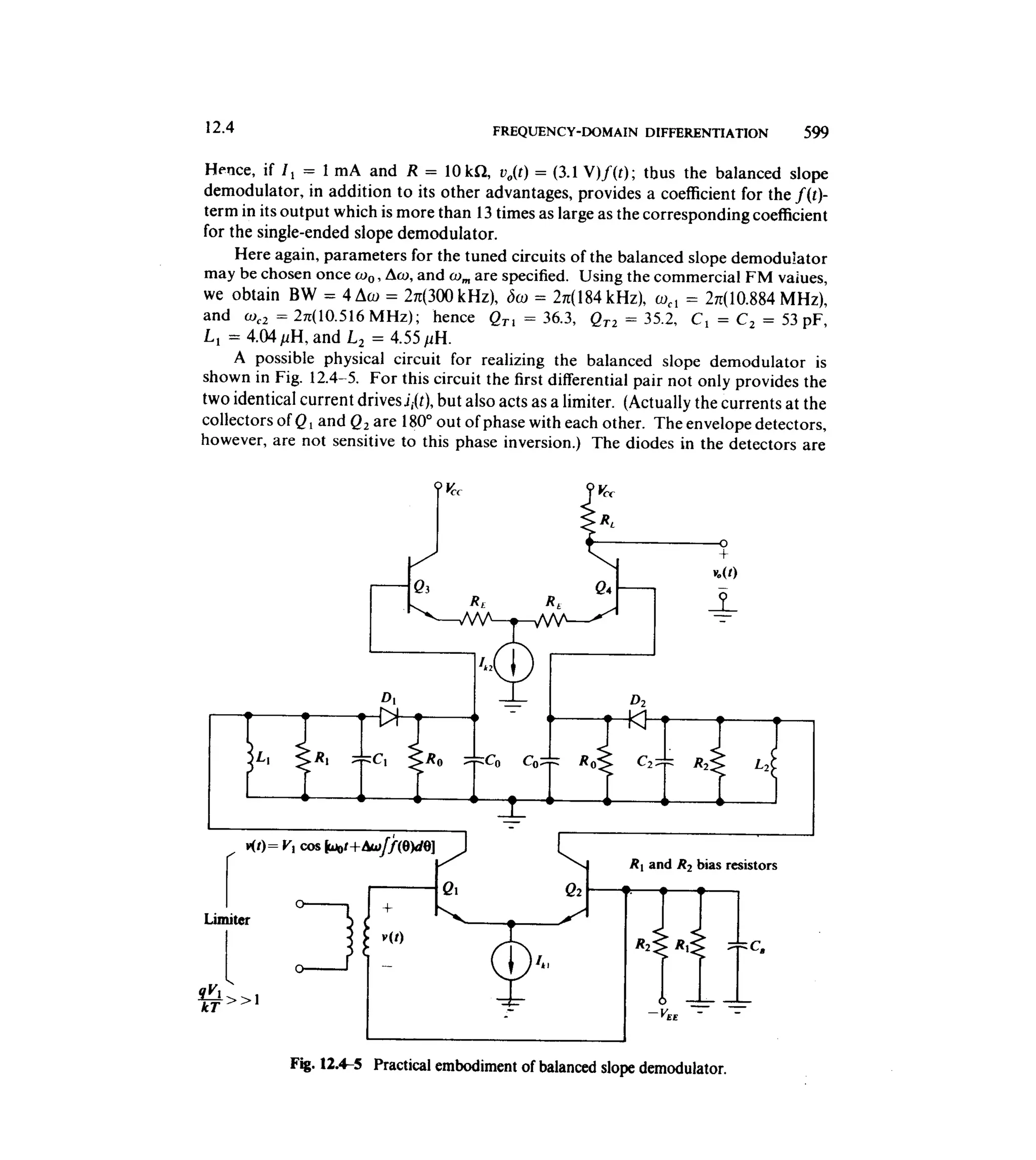Communications circuits of clarke & hess