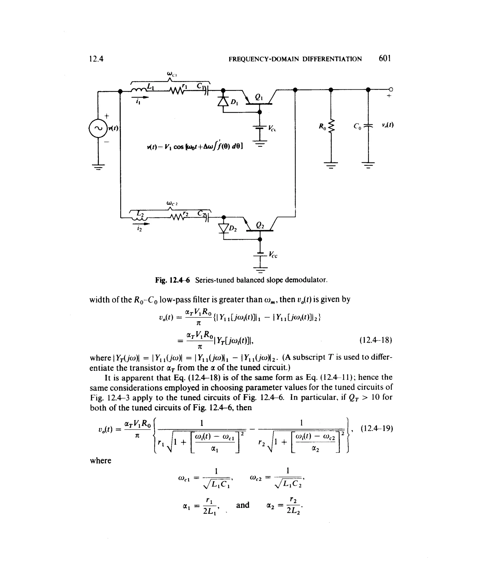 Communications circuits of clarke & hess