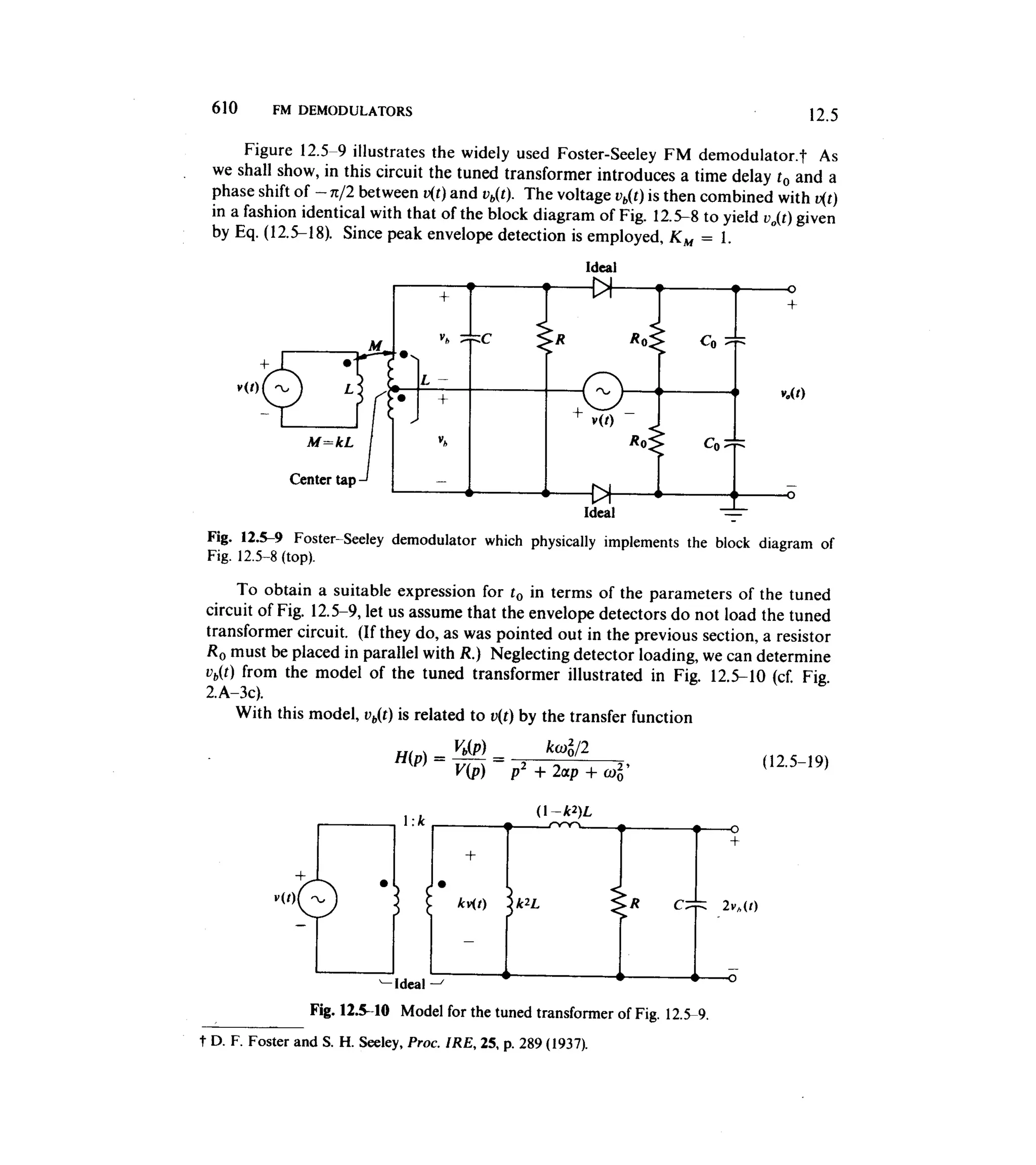 Communications circuits of clarke & hess