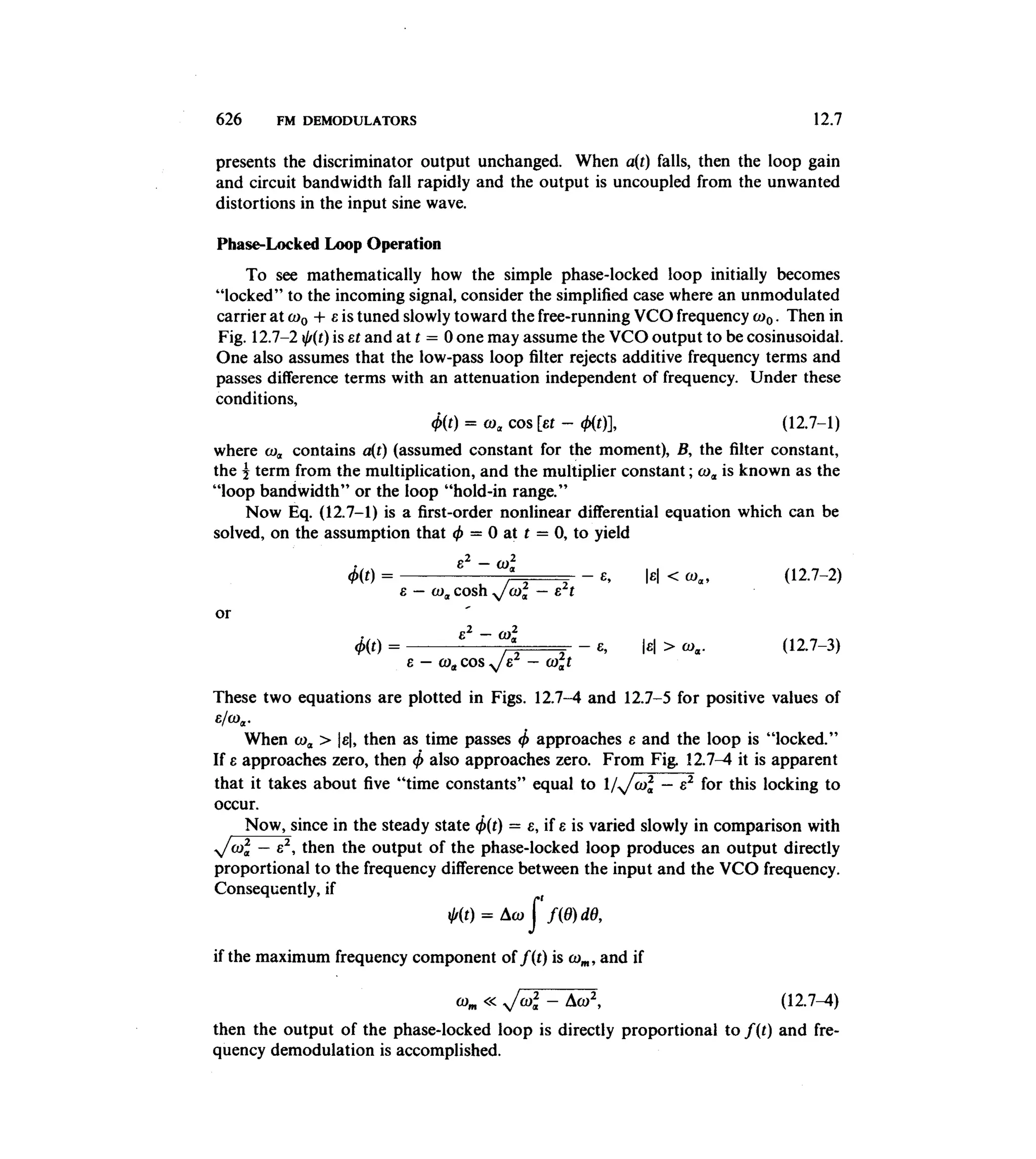 Communications circuits of clarke & hess
