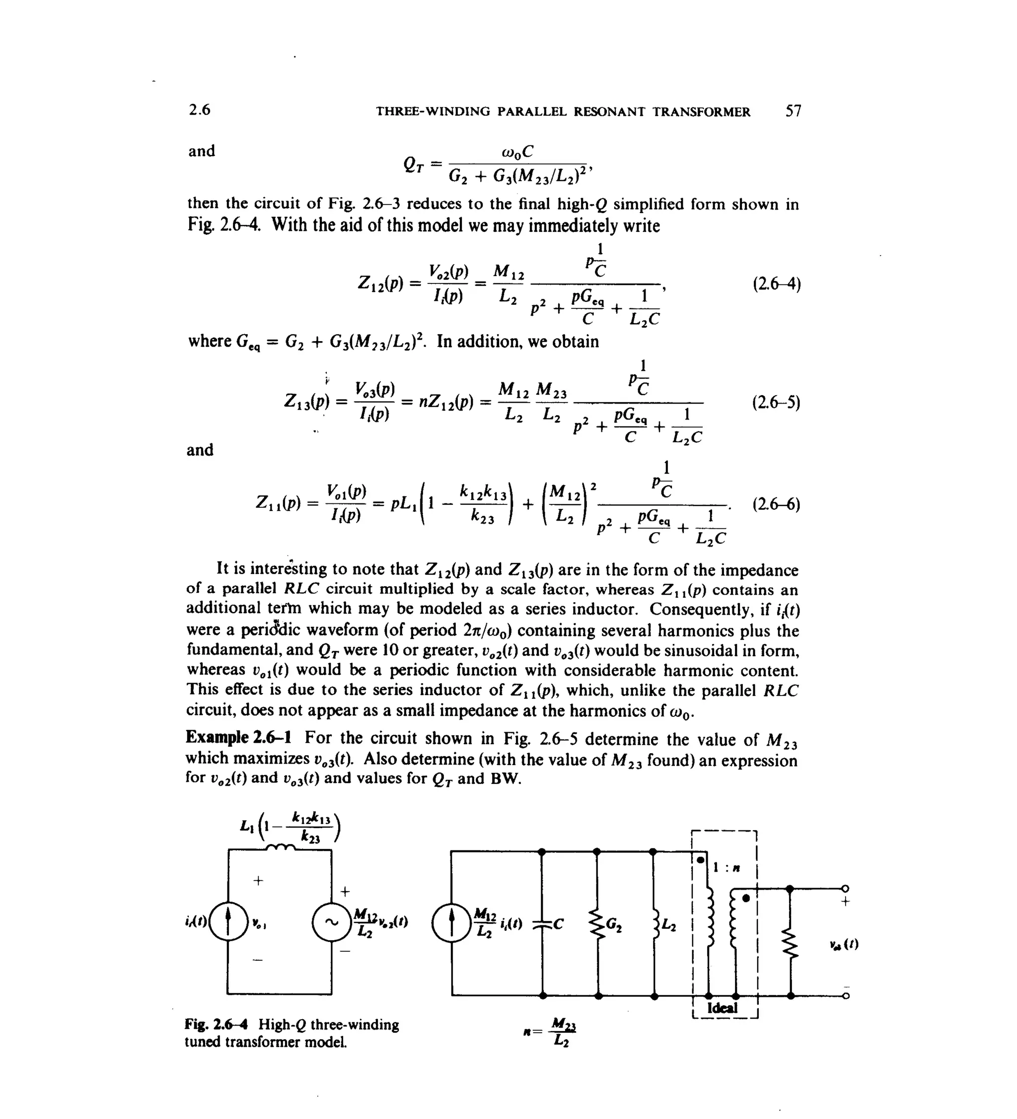 Communications circuits of clarke & hess