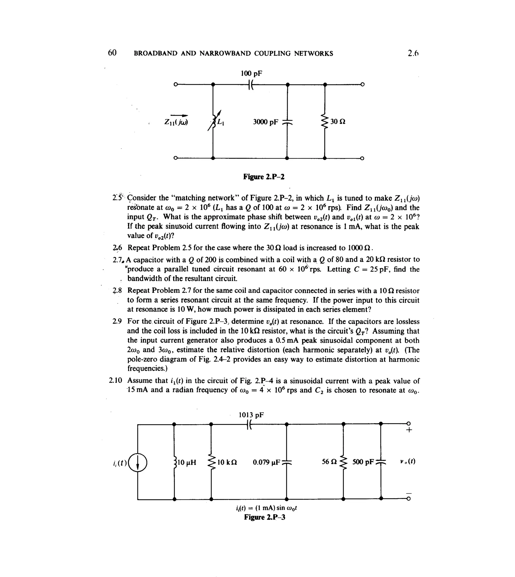 Communications circuits of clarke & hess