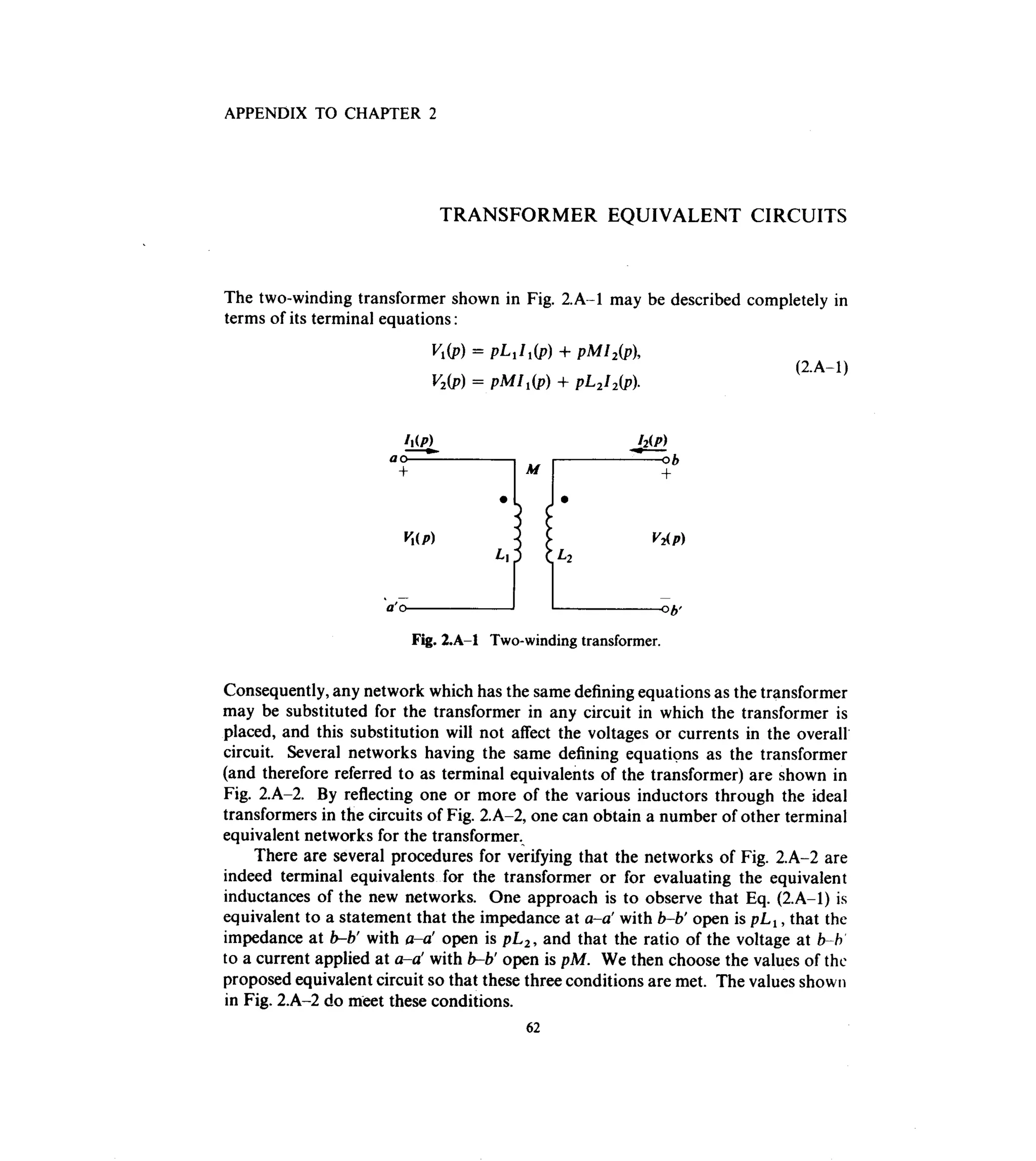 Communications circuits of clarke & hess