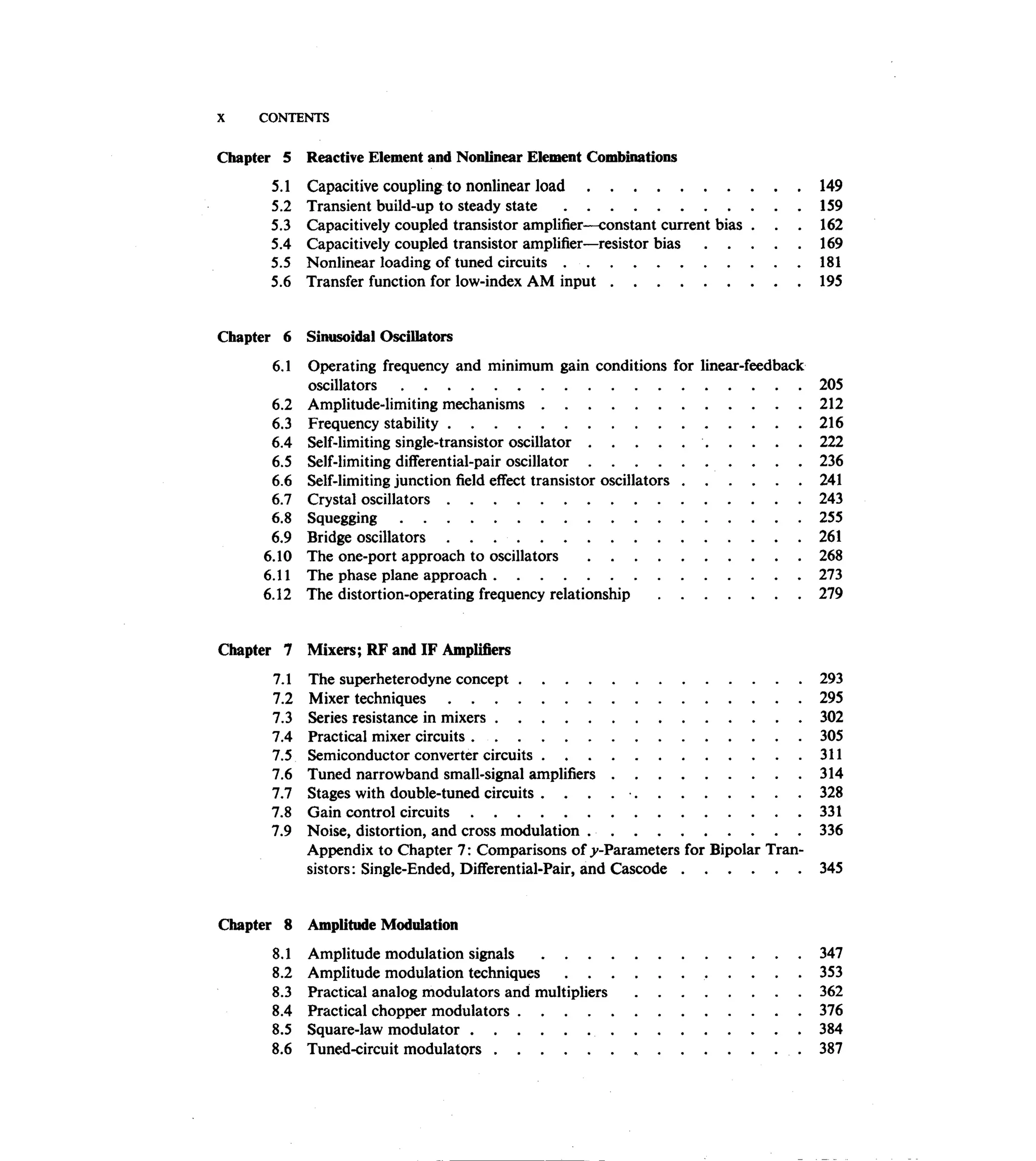 Communications circuits of clarke & hess
