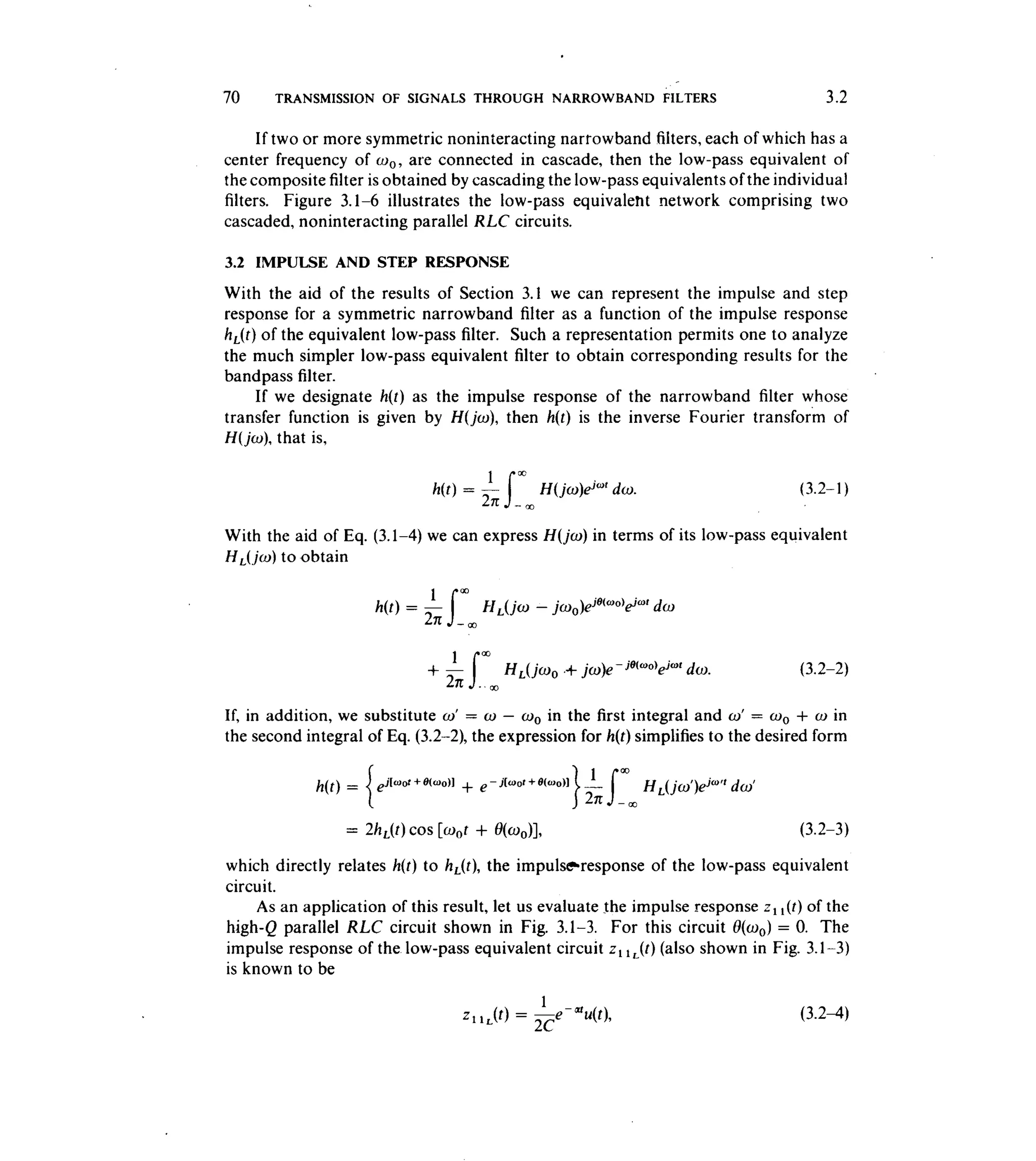 Communications circuits of clarke & hess