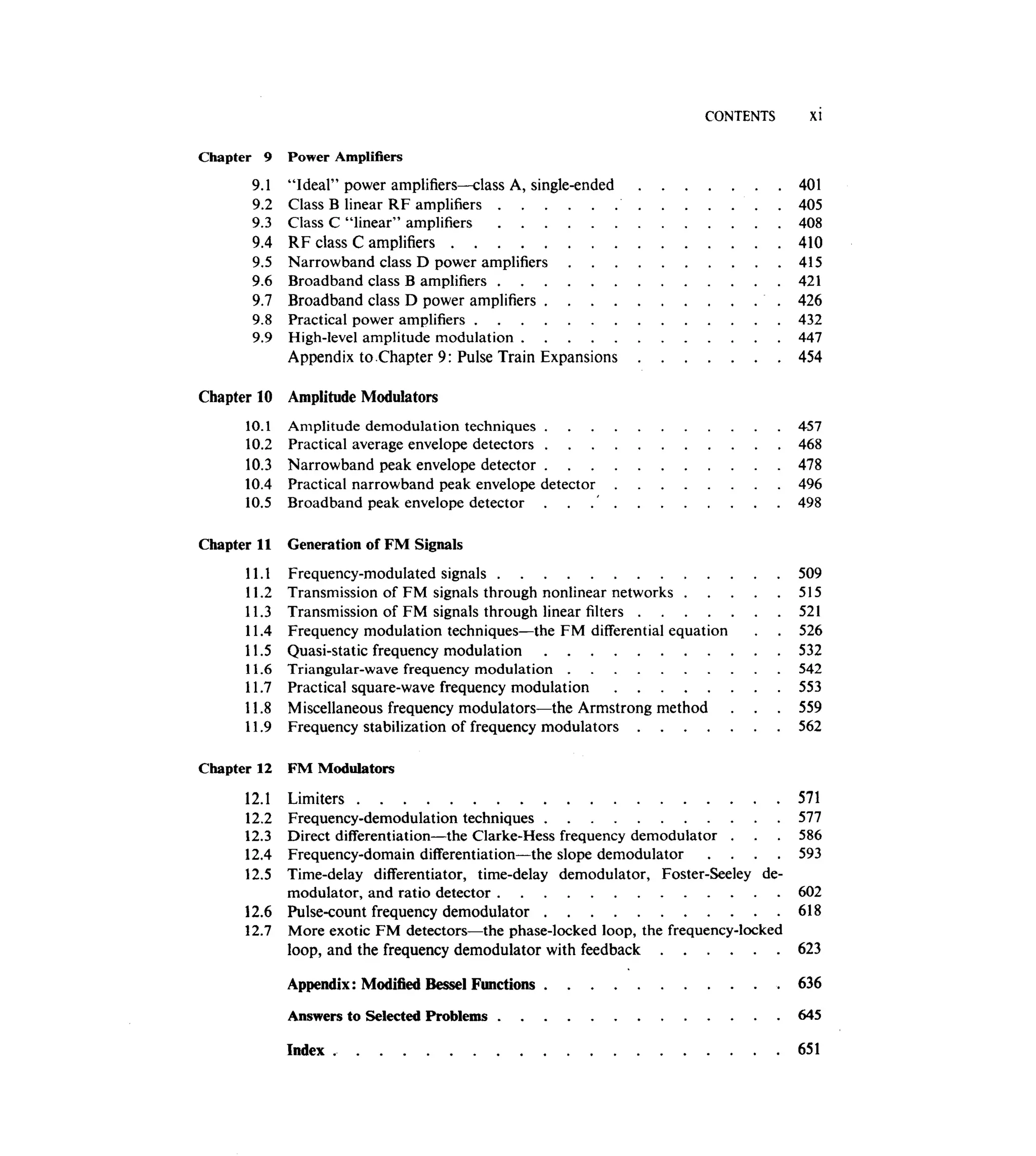 Communications circuits of clarke & hess
