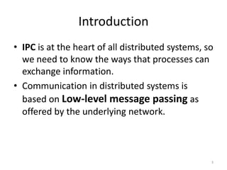 Inter-Process Communication in distributed systems | PPT