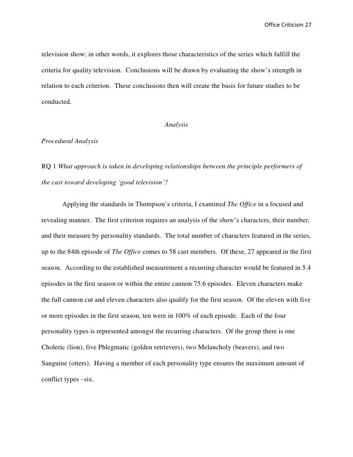 A Essay About Education Essay Tv An Evaluation Of The Office As Quality Television Senior Essay On Pollution also Being An American Essay Television Essay Tirevifontanacountryinncom Career Essays