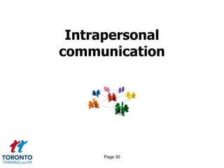 Page 30
Intrapersonal
communication
 