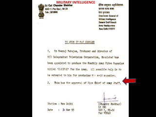 MILITARY INTELLIGENCE
 