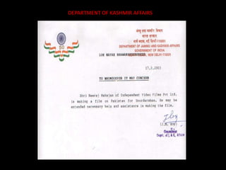 DEPARTMENT OF KASHMIR AFFAIRS
 