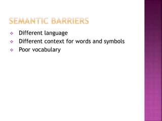  Different language
 Different context for words and symbols
 Poor vocabulary
 