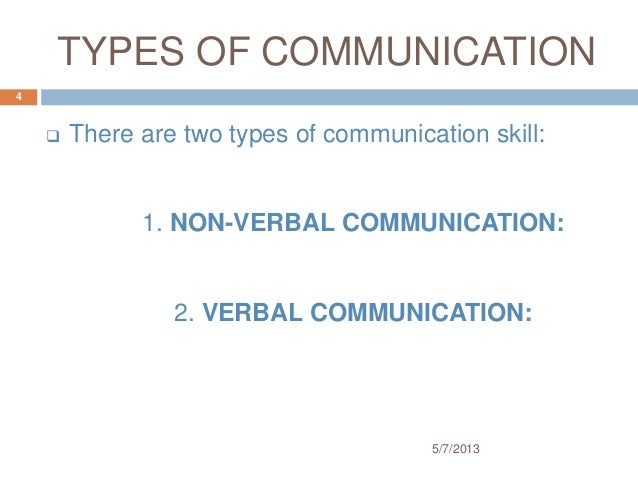 communication skill for the pharmacist type of communication skills