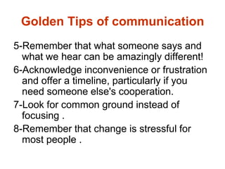 Communication skills