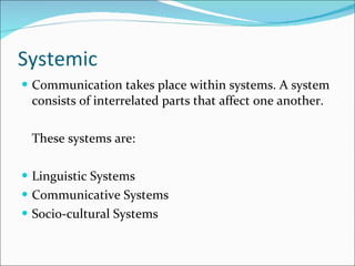 Systemic Communication Example Communication skills | PPT