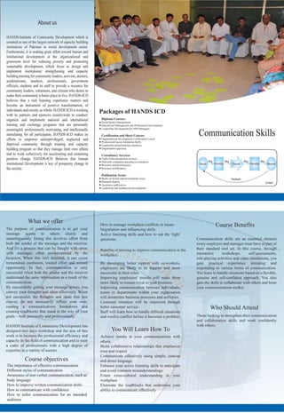HANDS ICD Communication skills Brochure 