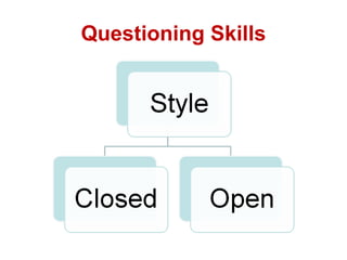 Questioning Skills
 