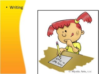• Writing
 