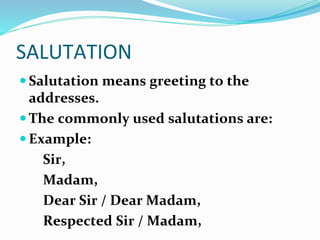 Business letter writing | PPTX